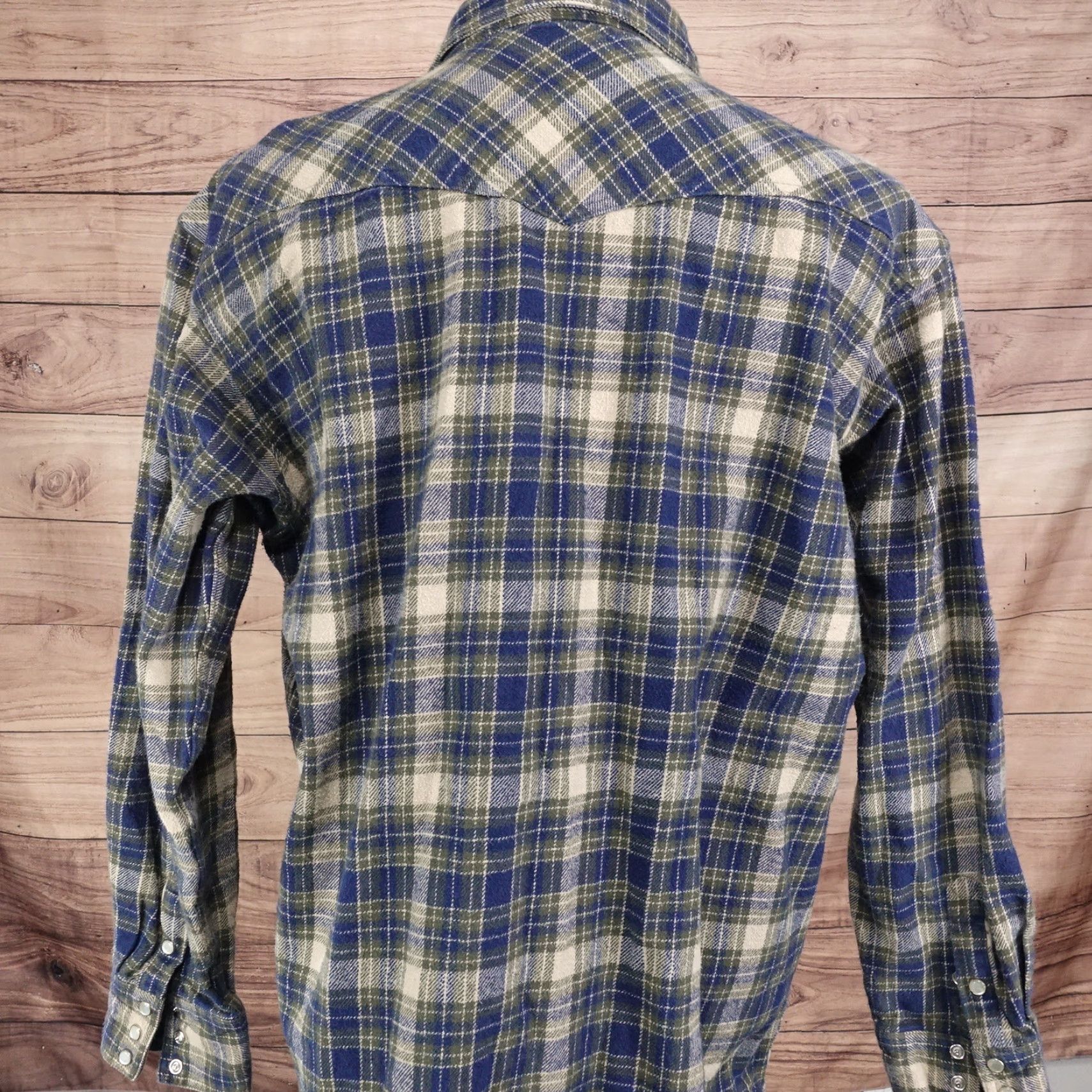 Vintage Vintage Key Men’s Long Sleeve Plaid Flannel Shirt Sz 2XL Fall Winter Casual Classic Button-up Heavy Cotton Size US XXL / EU 58 / 5 - 4 Thumbnail