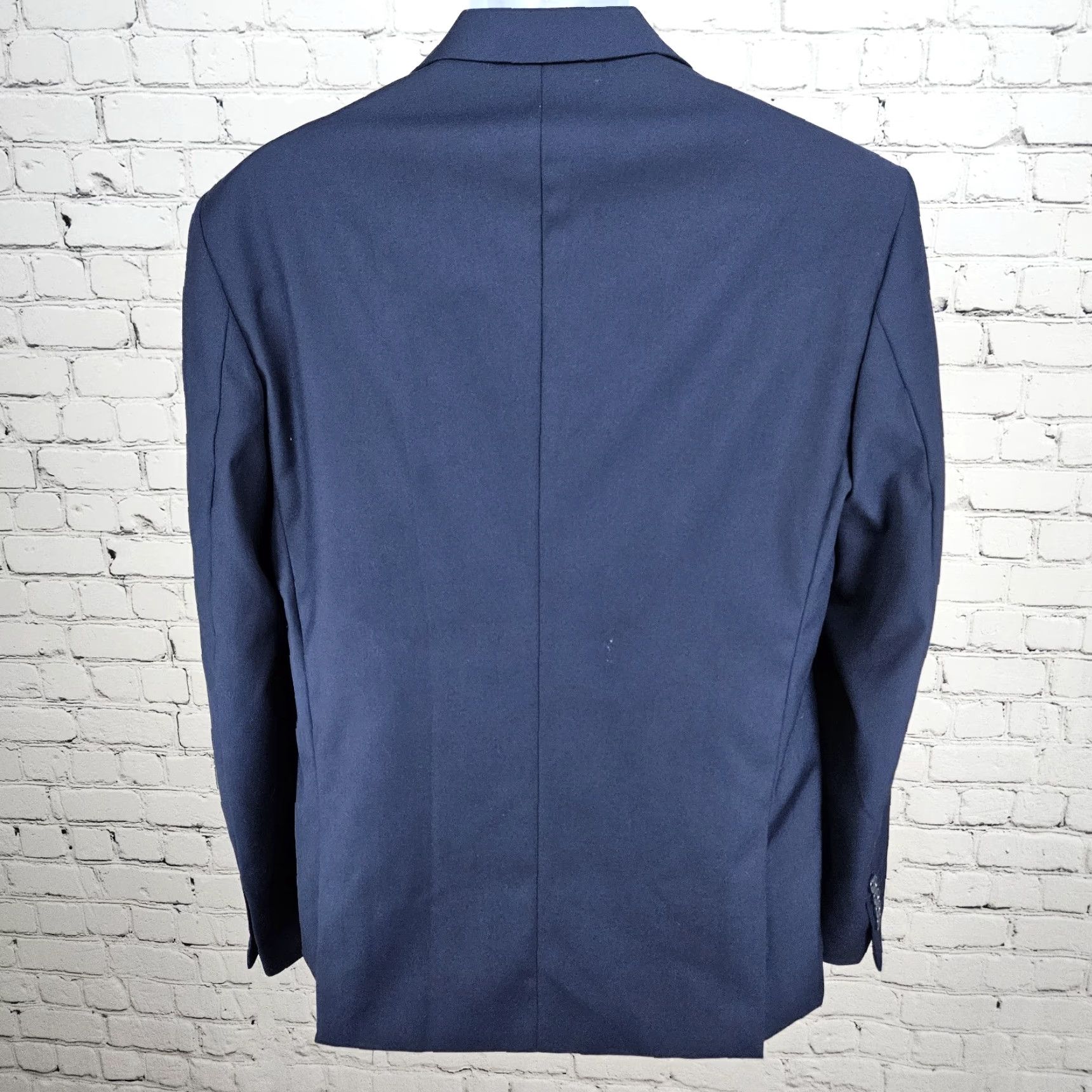 Doublet YFFUSHI Navy 1 Button Double Vented Notch Blazer Sport Coat Large L Men Shirt? Size 42R - 2 Thumbnail