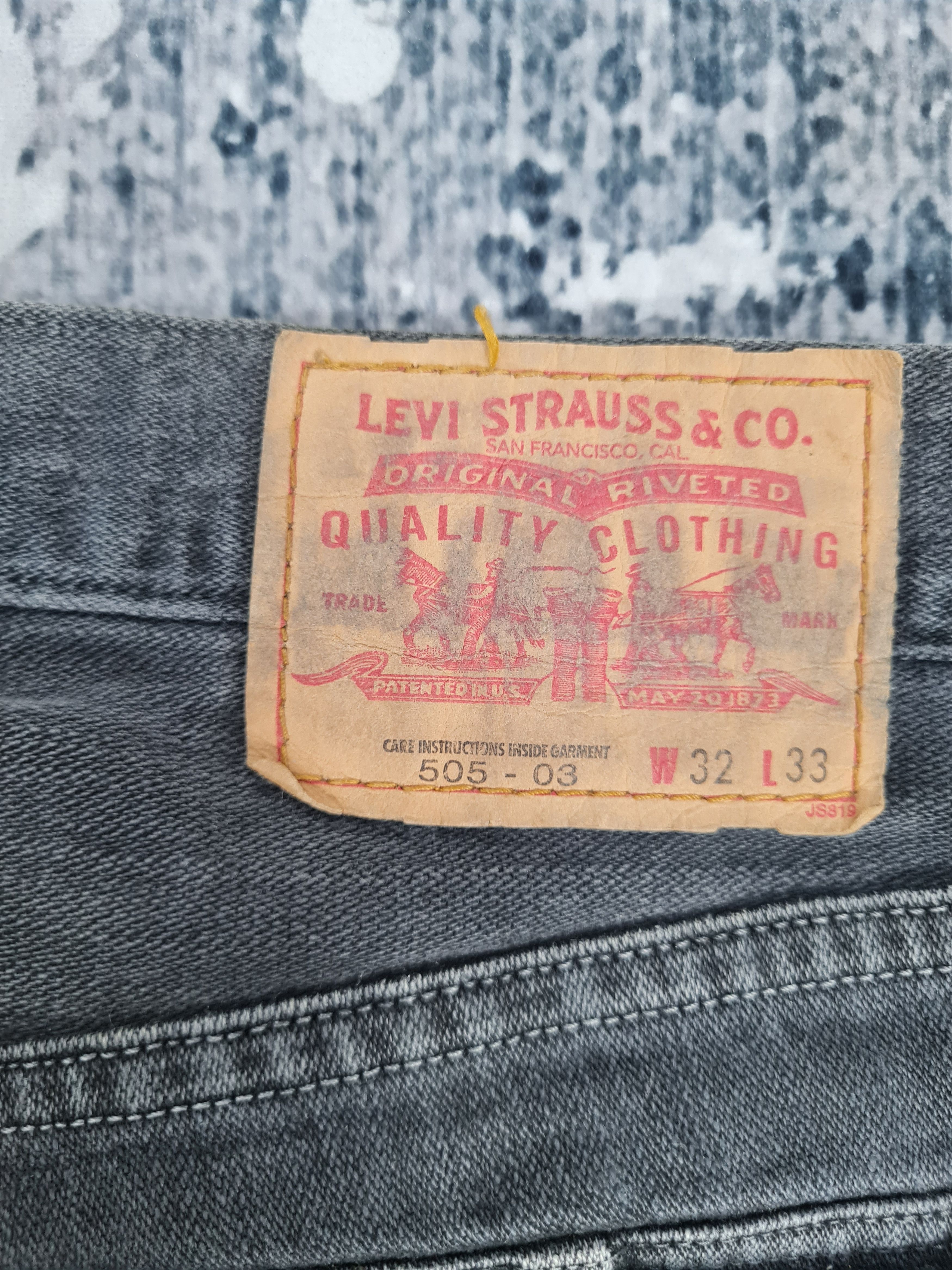 Levi's Vintage Clothing LEVIS 505-03 Cargo Tactical Black Jeans L0374 Size 32X30 Size US 32 / EU 48 - 12 Thumbnail