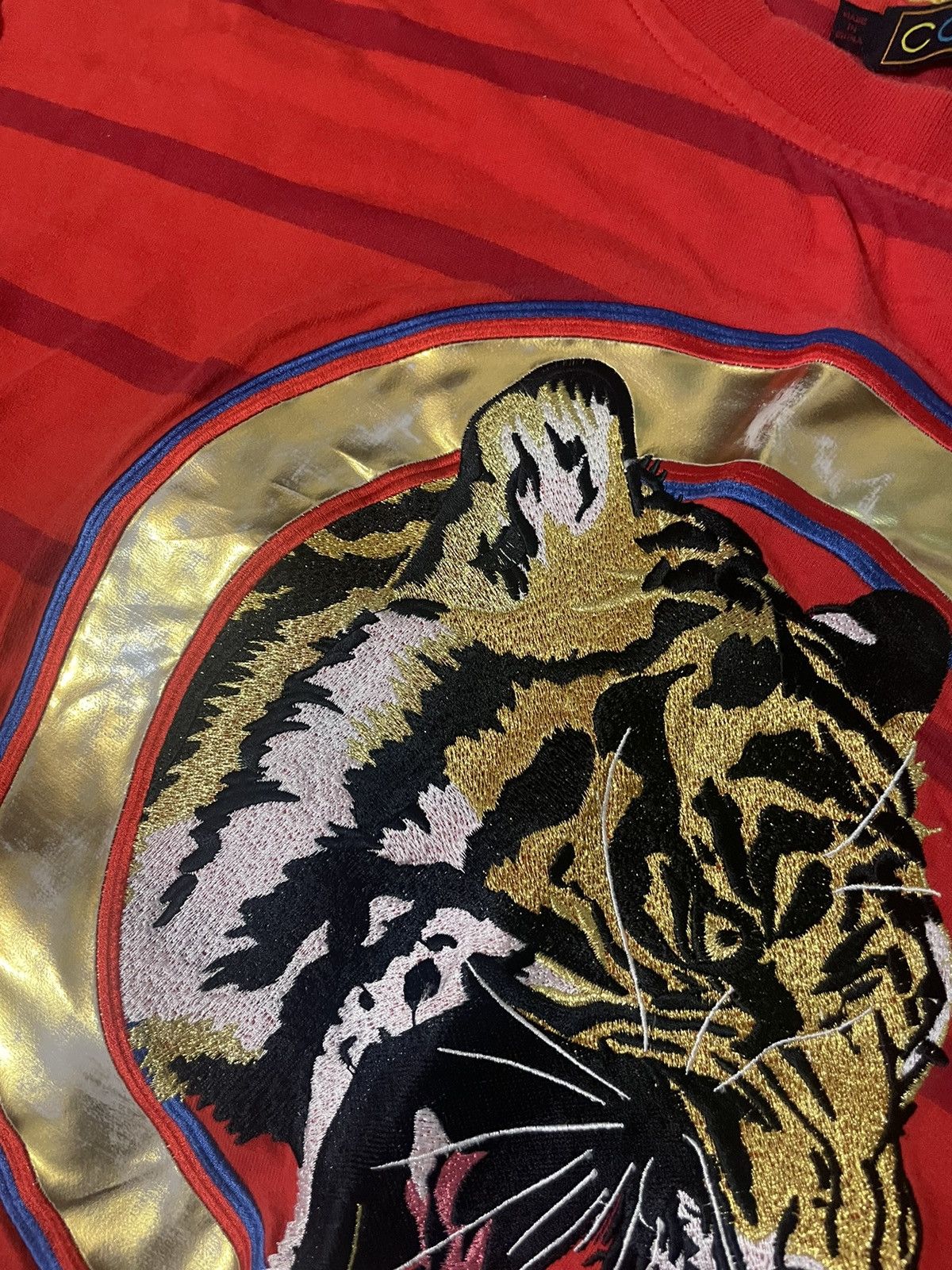 Coogi × Vintage Vintage Y2K Coogi Tiger Embroidered T Shirt Men Size 3XL Red Size US XXL / EU 58 / 5 - 5 Thumbnail
