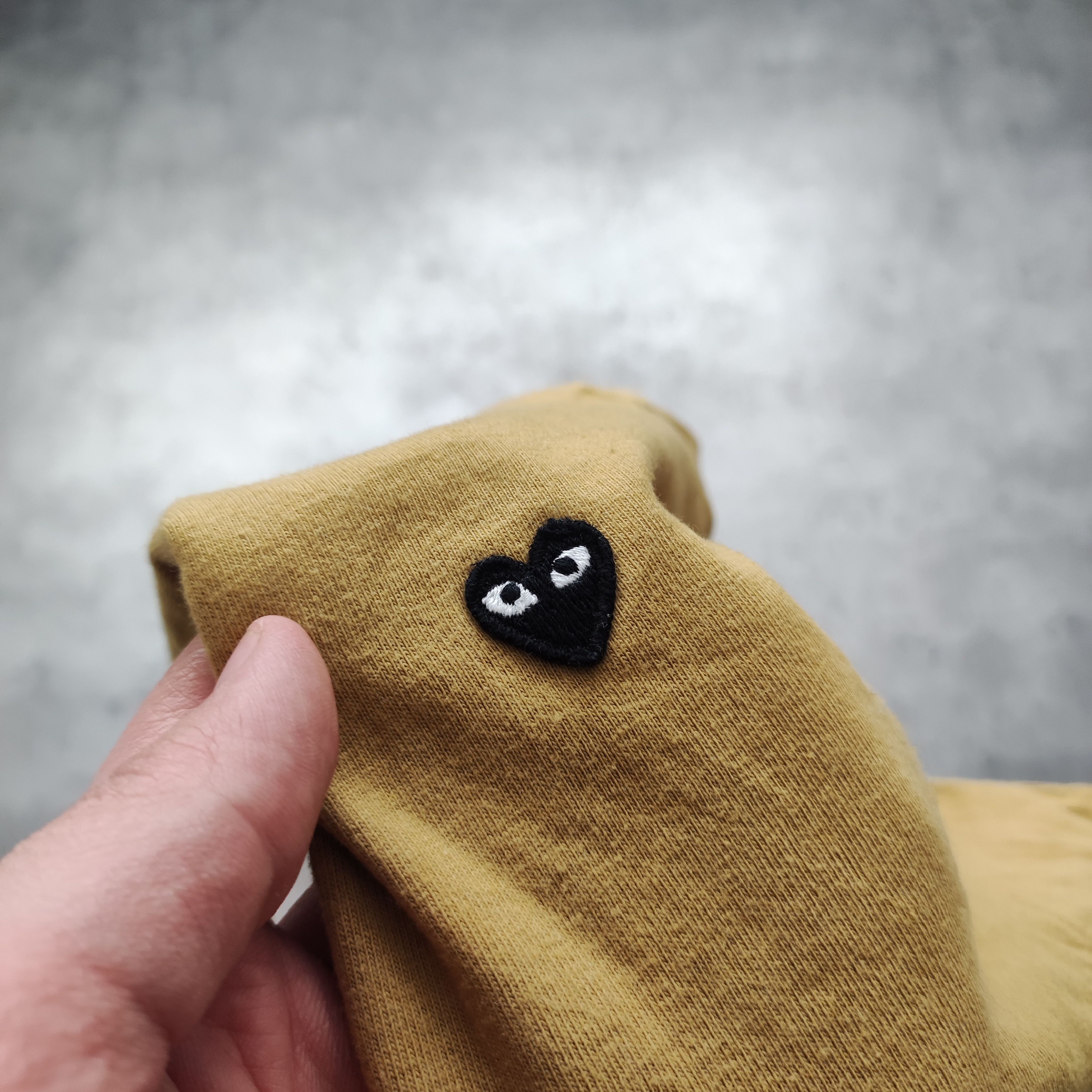 Comme des Garcons PLAY CDG Comme Des Garcons Play Small Heart Yellow Tee Size US L / EU 52-54 / 3 - 6 Thumbnail