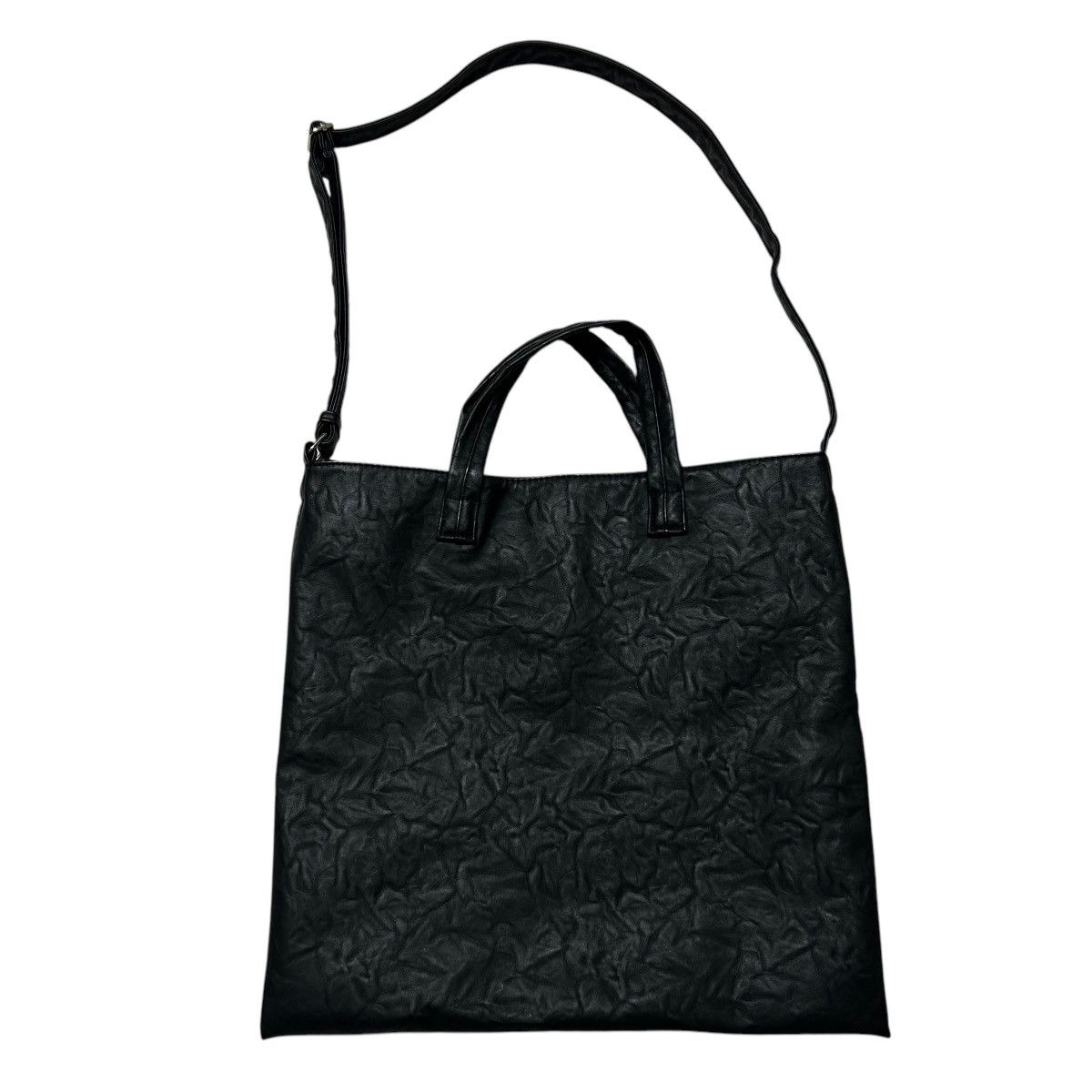 CABANE de ZUCCa 328 00s Cabane de zucca black 2way wrinkled faux leather bag Size ONE SIZE - 7 Thumbnail