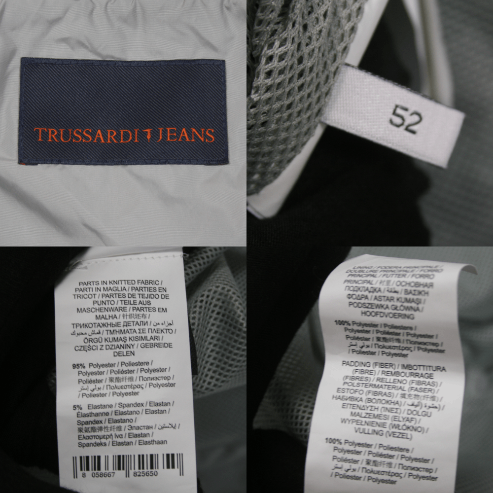 Trussardi Big Logo Bomber Jacket Size US L / EU 52-54 / 3 - 11 Thumbnail