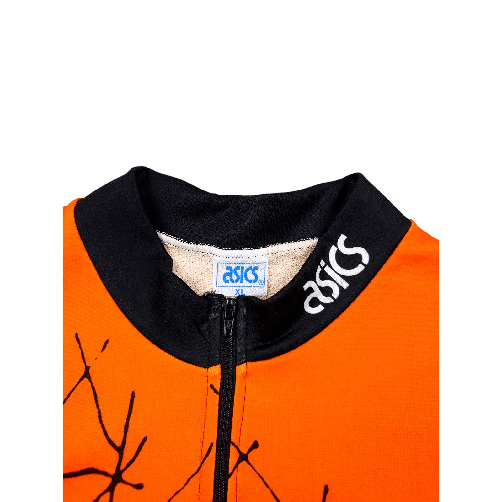 Asics × Vintage 💎 Streetwear Cycling T-shirt Shirt Orange Blue Sport XL Y2K Size US XL / EU 56 / 4 - 5 Thumbnail