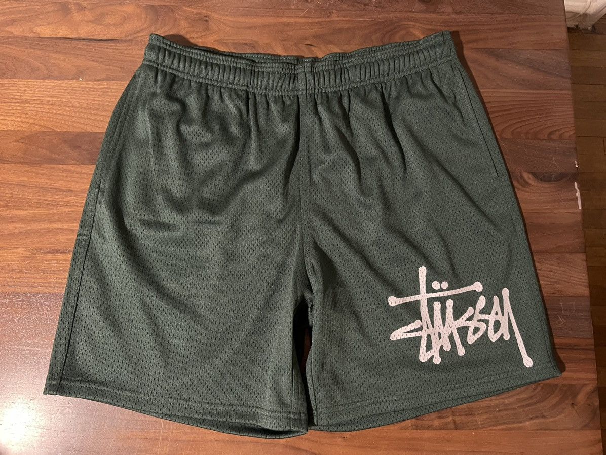 未使用品 STUSSY MESH SHORT BASIC SNAKE Stussy Basic Snake Mesh Short Bone Men's - SS24 - US