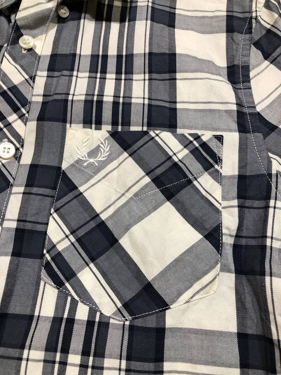 Fred Perry Fred Perry men's SHORT sleeve checked button up shirt Size US S / EU 44-46 / 1 - 7 Thumbnail