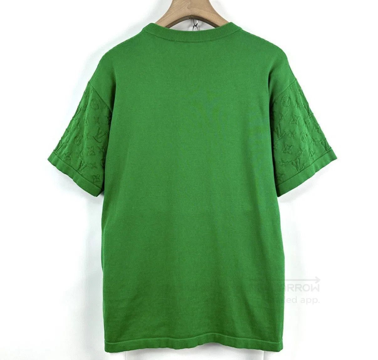 Louis Vuitton Green Short Sleeve Shirt with Embroidered Sleeves. Size US M / EU 48-50 / 2 - 2 Thumbnail