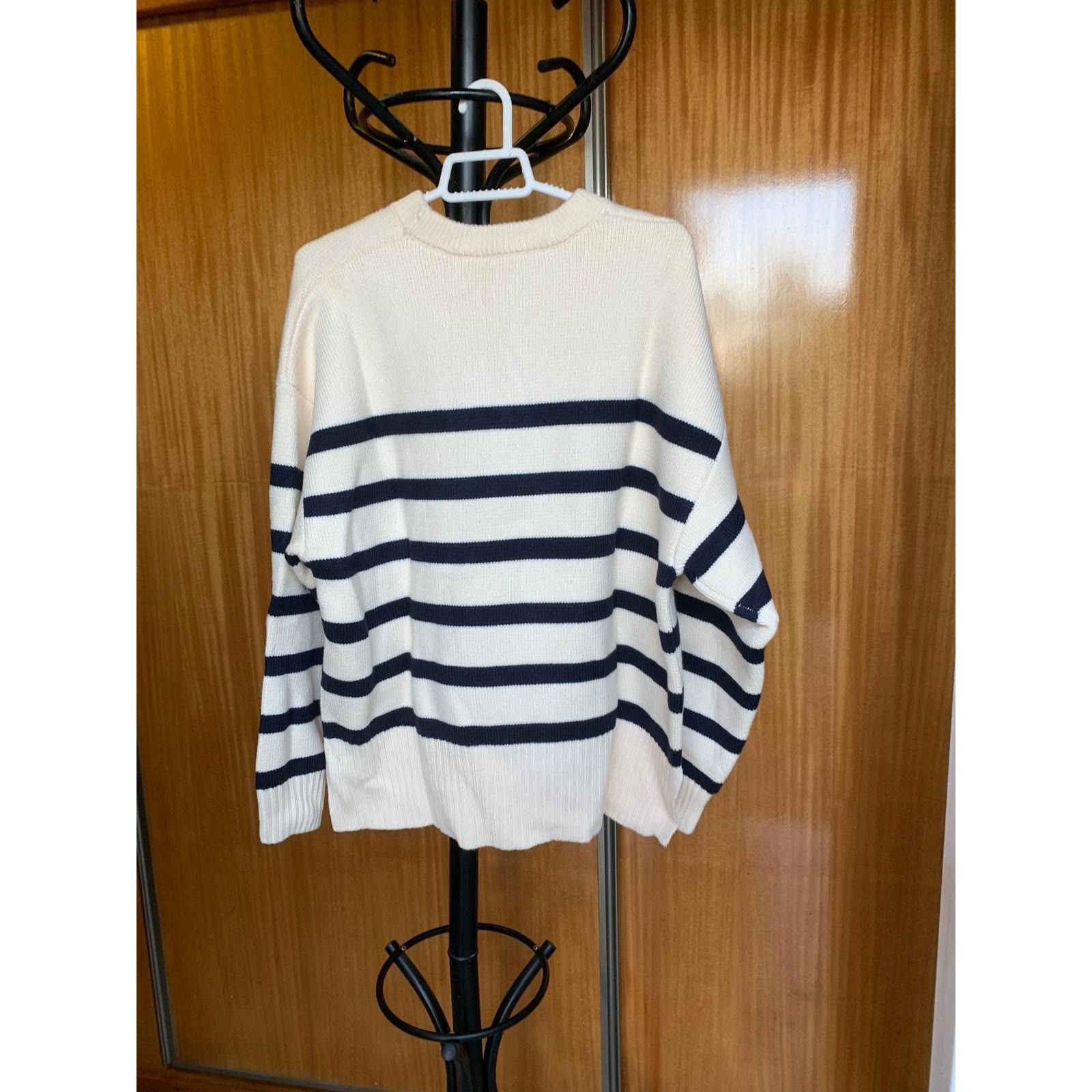 Zara ZARA NEW WOMAN STRIPED KNIT SWEATER REF. STRIPED | 3519/124 Size XL / US 12-14 / IT 48-50 - 3 Thumbnail