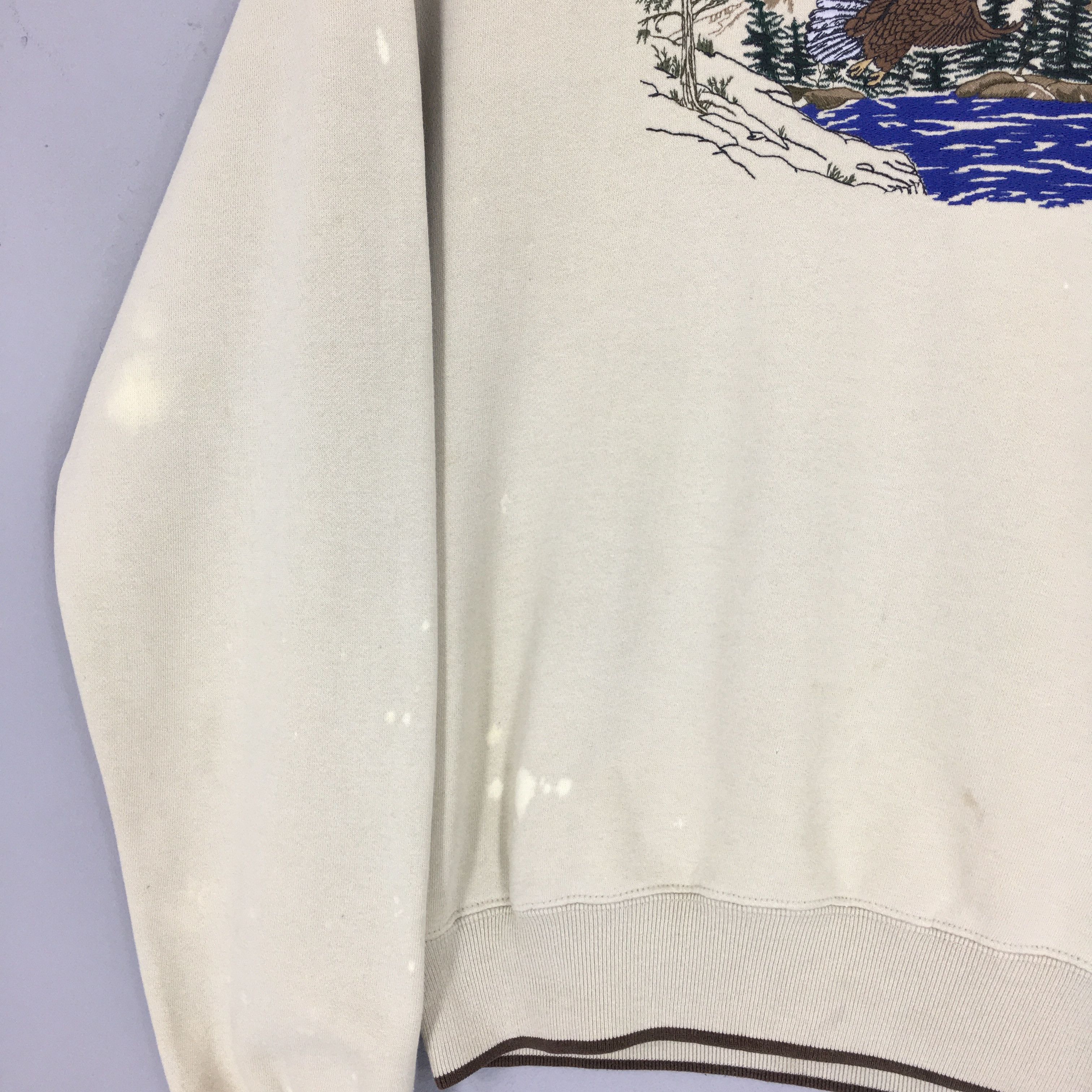 Croft & Barrow Vintage Bald Eagles Hawk Animal Sweatshirt Small Size US S / EU 44-46 / 1 - 5 Thumbnail