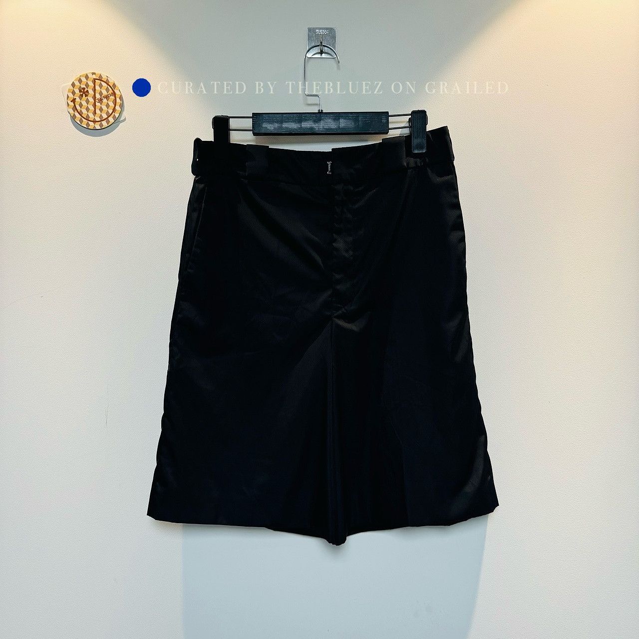 Prada Lightweight Black Nylon Shorts Size 36 Size US 36 / EU 52 - 1 Thumbnail