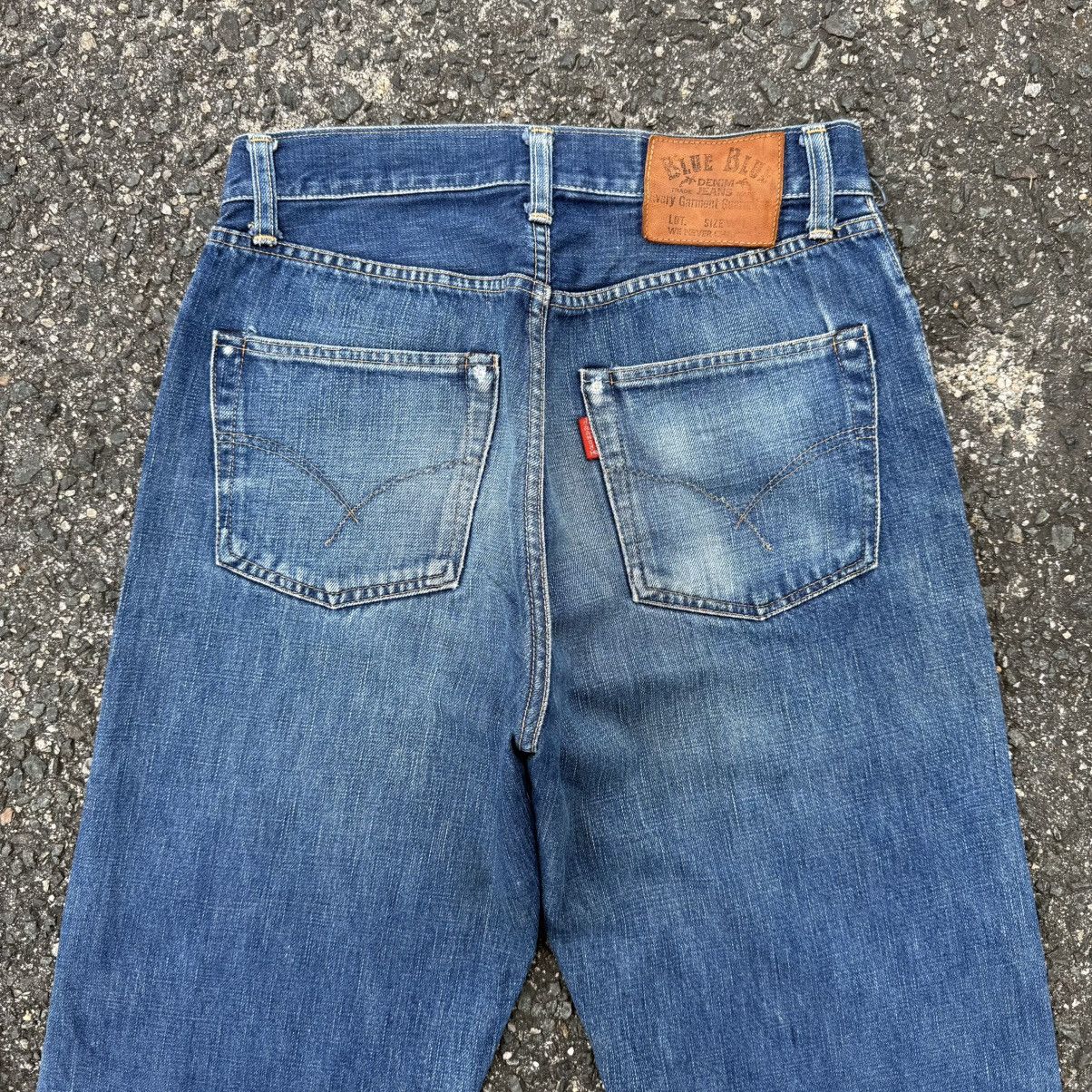 Blue Blue Japan VINTAGE BLUE BLUE BUTTON FLY JEAN DENIM PANT Size US 29 - 11 Thumbnail