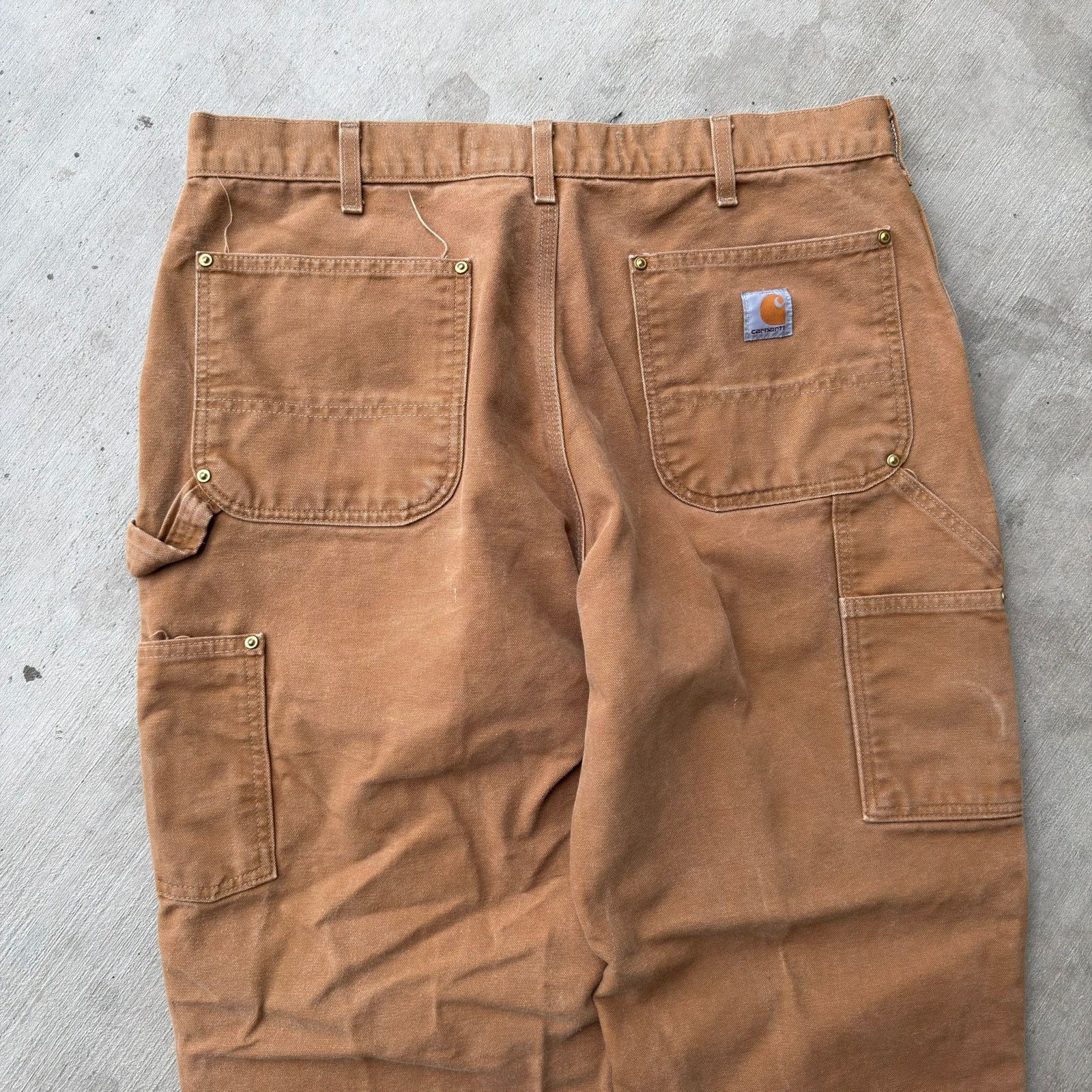 Carhartt × Vintage Carhartt brown double knee work wear carpenter pants Size US 35 - 6 Thumbnail