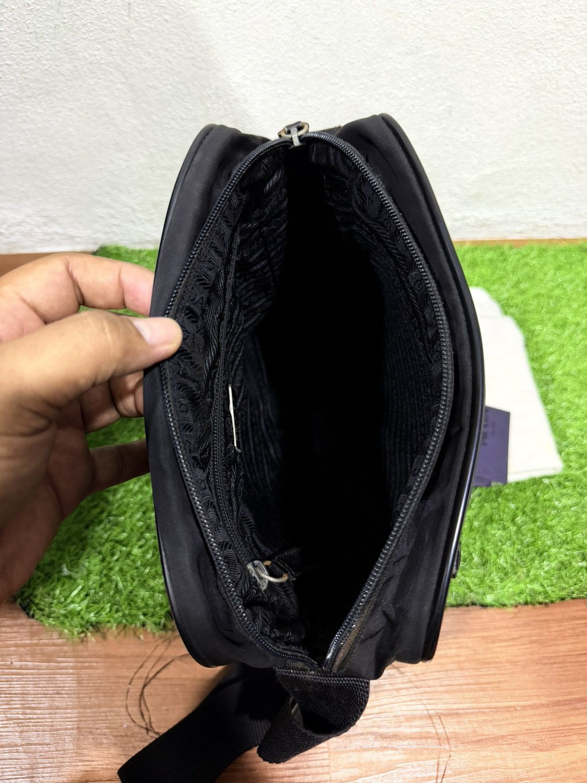 Prada Authentic Prada Tessuto Saffiano shoulder bag Size ONE SIZE - 8 Thumbnail