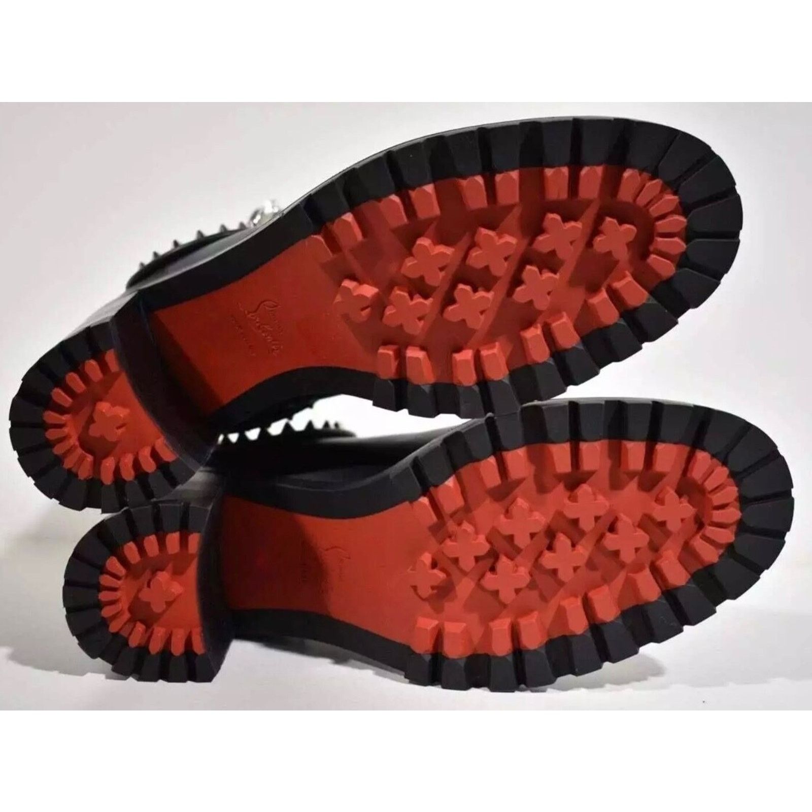Christian Louboutin Christian Louboutin Capahutta 70 Black Leather Spike Ankle Size US 7 / IT 37 - 12 Thumbnail