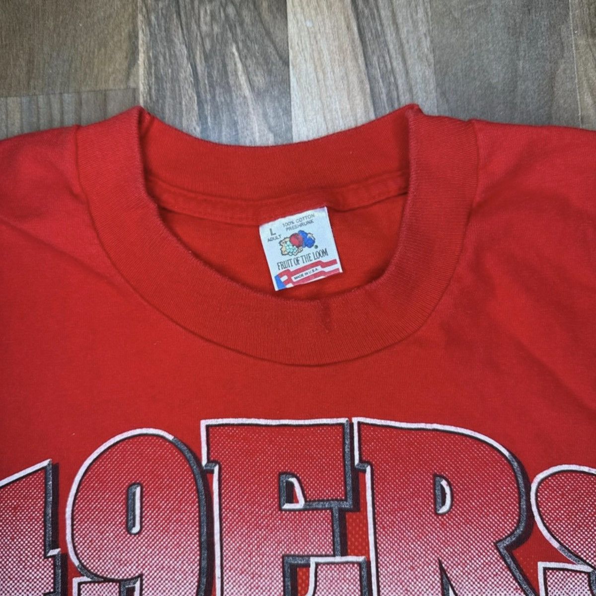 Fruit Of The Loom Vintage 1994 Super Bowl XXIX T-Shirt Red Mens L 49ers NFL Size US L / EU 52-54 / 3 - 5 Thumbnail