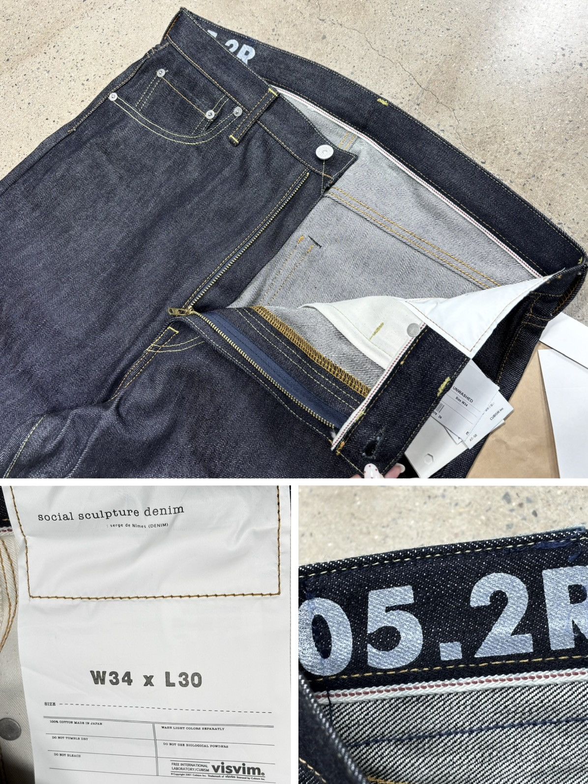 Visvim VISVIM 25AW SS 05 WIDE UNWASHED ，W34L30 Size US 34 / EU 50 - 4 Thumbnail