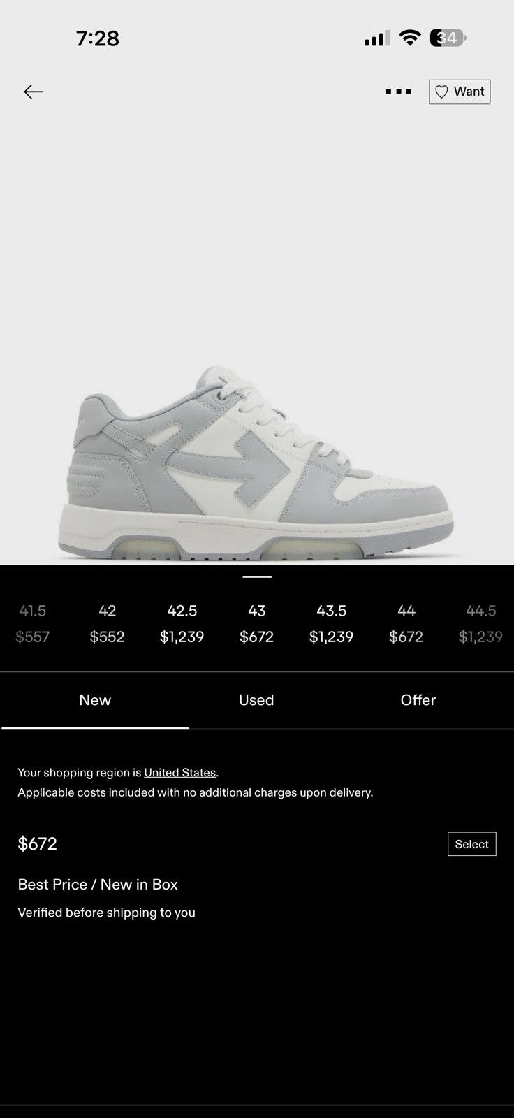 Off-White Off white out of office Size US 10.5 / EU 43-44 - 9 Thumbnail
