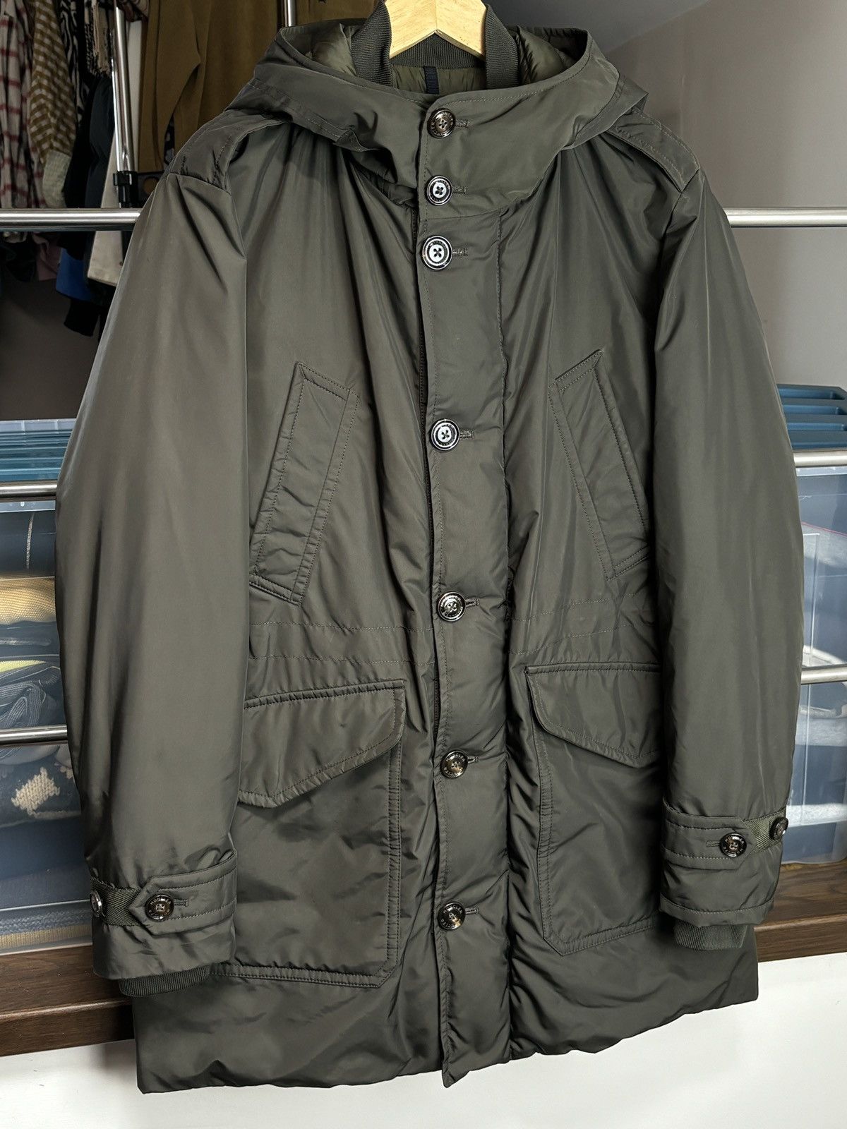 Moncler Moncler Down Parka Long Jacket Coat Size L / US 10 / IT 46 - 2 Thumbnail