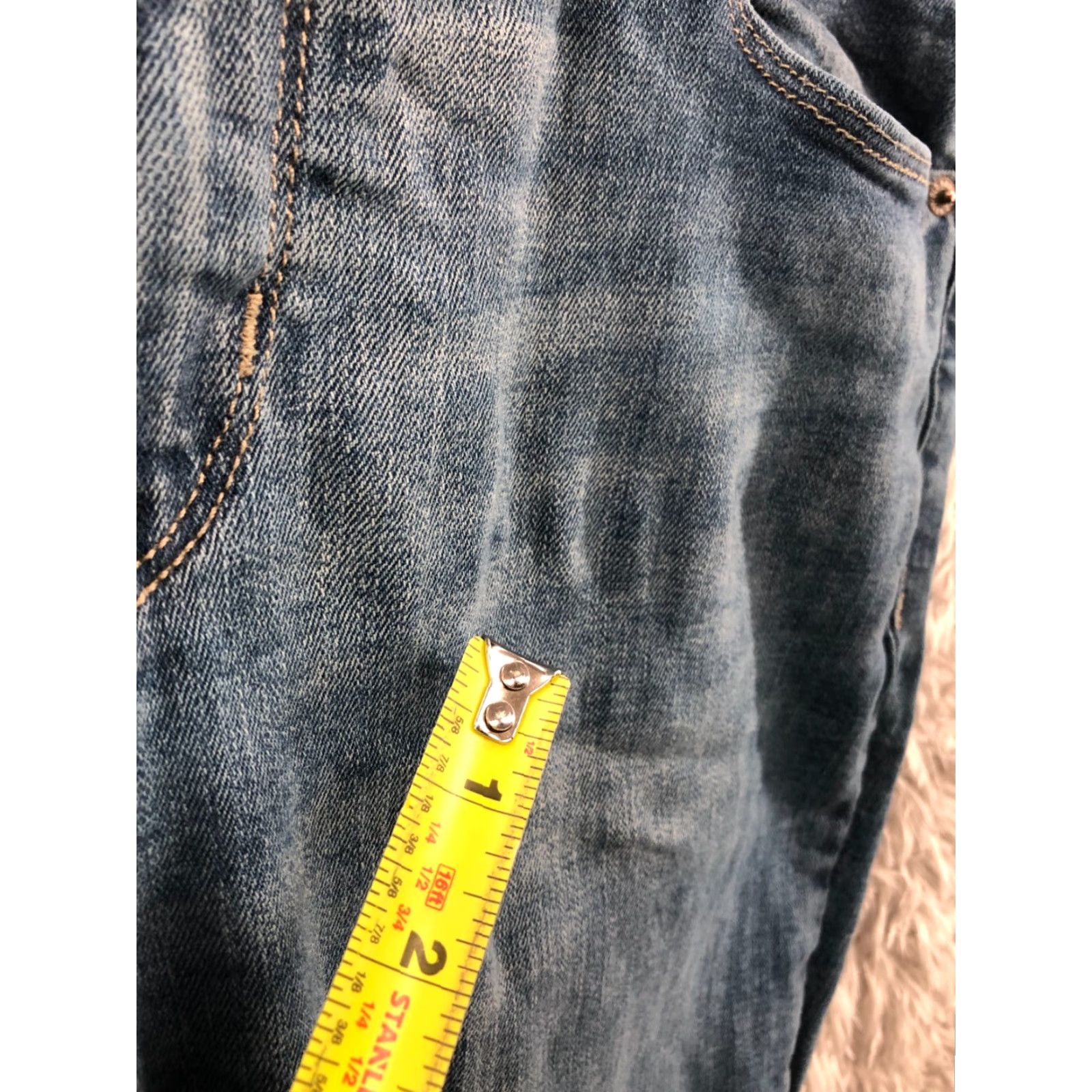 Old Navy VINTAGE Old Navy Rockstar Skinny Jeans Size 10 Long Womens Blue Medium Wash Flaw Size 32" / US 10 / IT 46 - 5 Thumbnail