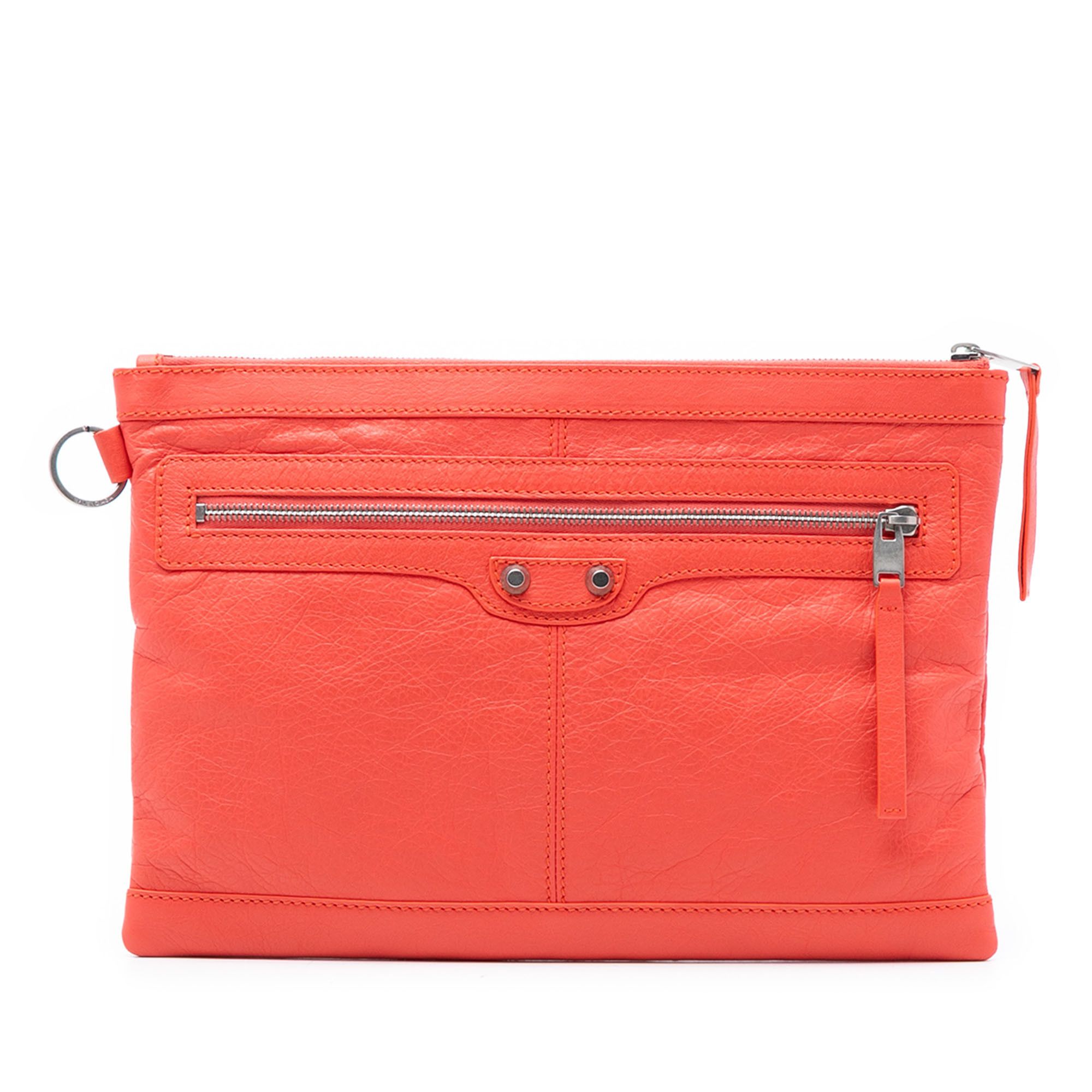 Balenciaga Balenciaga Lambskin Motocross Classic Clip M Clutch Size ONE SIZE - 1 Thumbnail