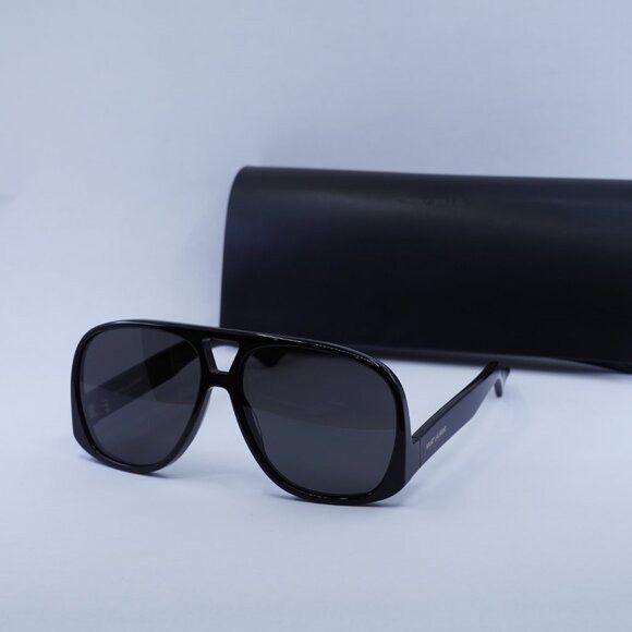 Saint Laurent Paris 🕶️ New Saint Laurent SL652 SOLACE 001 Sunglasses - Black Size ONE SIZE - 12 Thumbnail