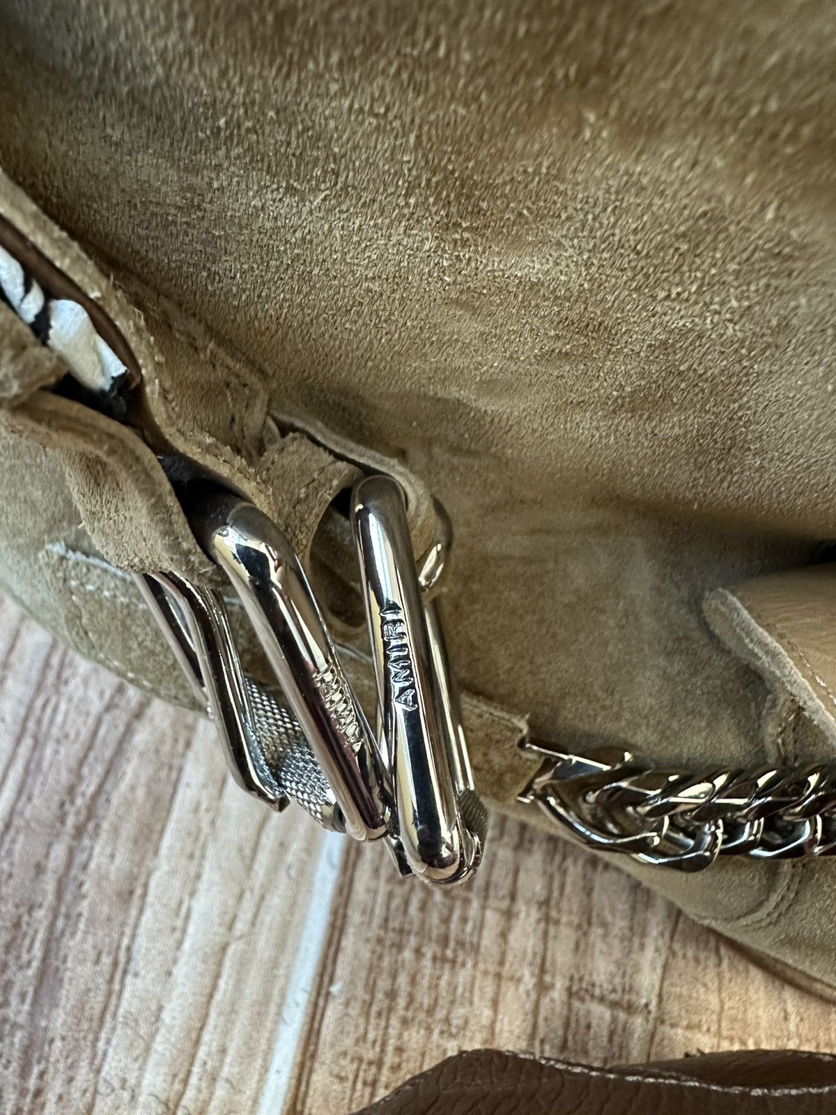Amiri Amiri Bandana Buckle Chain Embellished Suede Western Boots Size US 11 / EU 44 - 17 Thumbnail