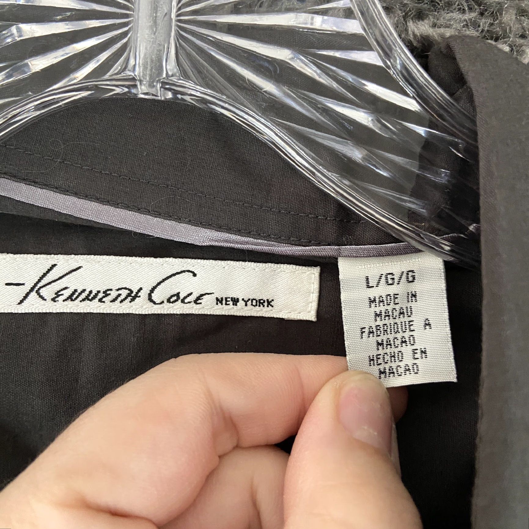 Kenneth Cole Kenneth Cole Men’s L Embroidered Button-Up Long Sleeve Gray Shirt Size US L / EU 52-54 / 3 - 7 Thumbnail