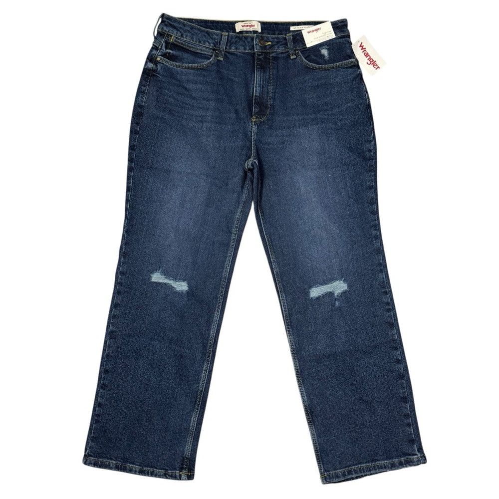 Wrangler NWT New Wrangler High Rise True Straight Crop Jeans Size 31 Size 31" - 2 Thumbnail