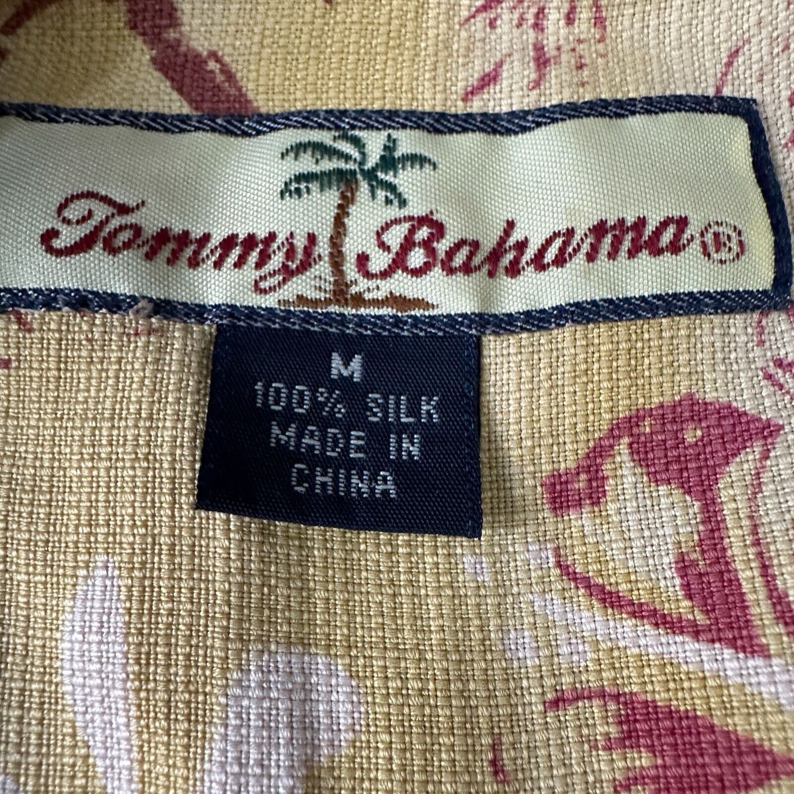 Tommy Bahama Tommy Bahama Hawaiian Shirt Mens Medium Beige Short Sleeve Size US M / EU 48-50 / 2 - 6 Thumbnail