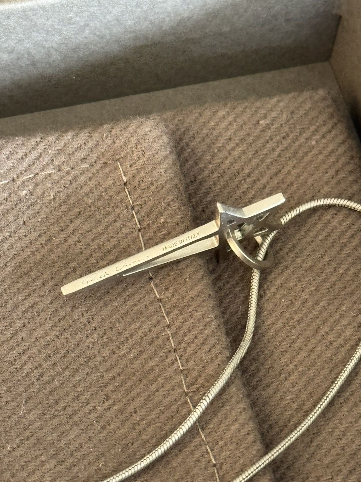Rick Owens Pentagram Charm Necklace Size ONE SIZE - 5 Thumbnail