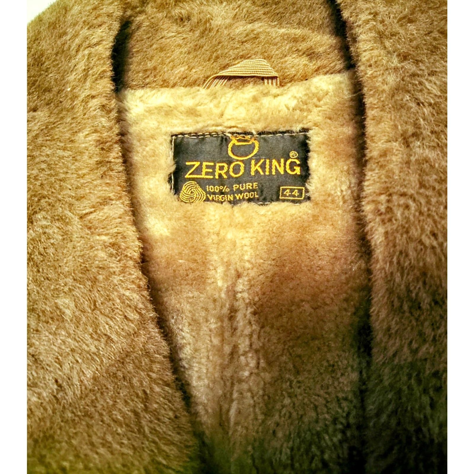 Vintage VINTAGE Zero King 100% Wool Long Coat - Brown, Faux Fur, 1960s Trench/ Mac, Regular 44, Adults, Everyday Size US S / EU 44-46 / 1 - 3 Thumbnail
