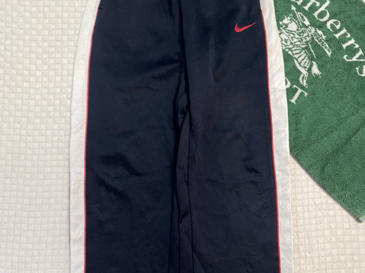 Carhartt Wip × Nike 💥 VINTAGE NIKE 90S BAGGY WIDE LEG SWOOSH TRACK PANTS Y2K Size US 38 / EU 54 - 7 Thumbnail