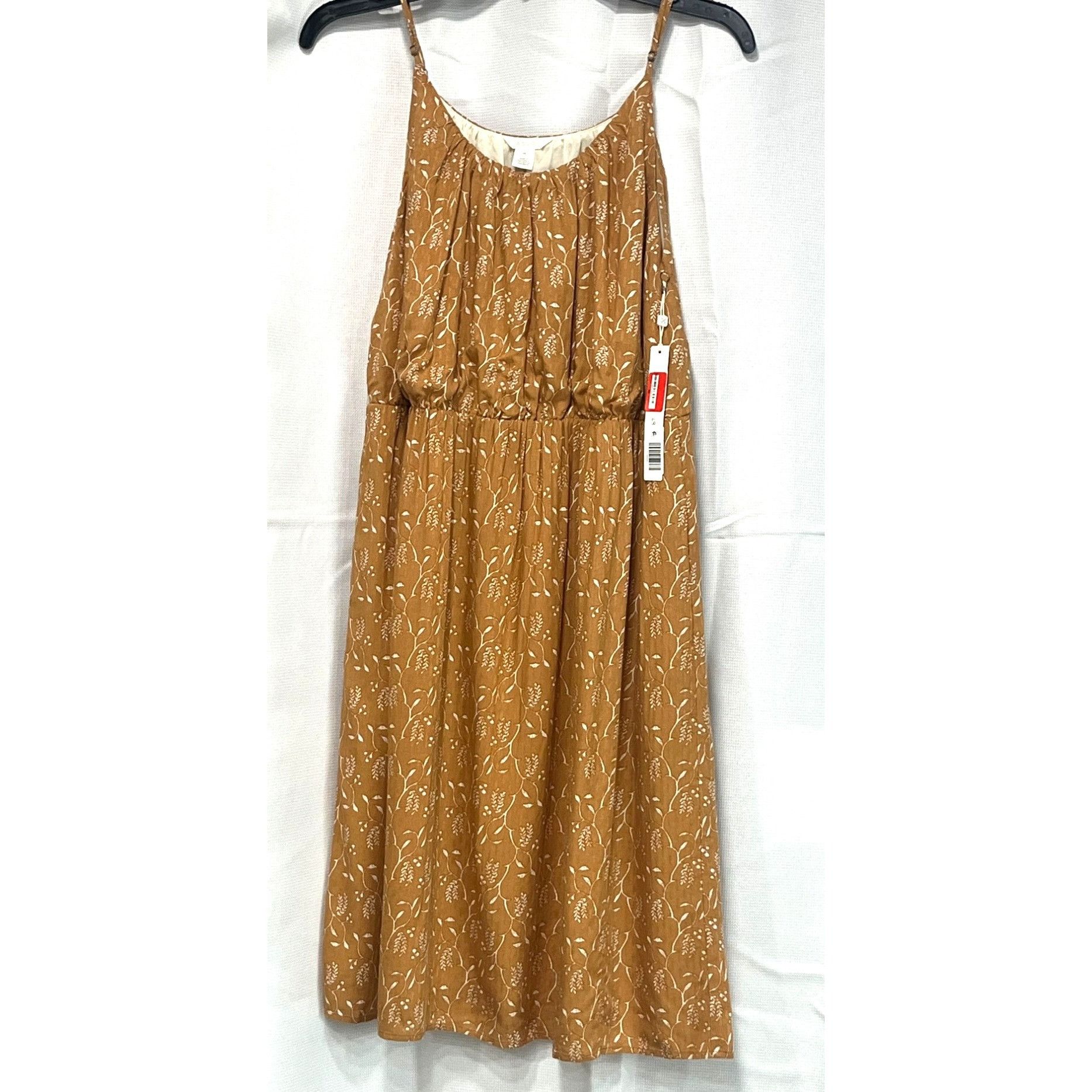 Other Caslon Women’s Textured Midi Sundress, Bronze Yellow, XS Size XS / US 0-2 / IT 36-38 - 11 Thumbnail