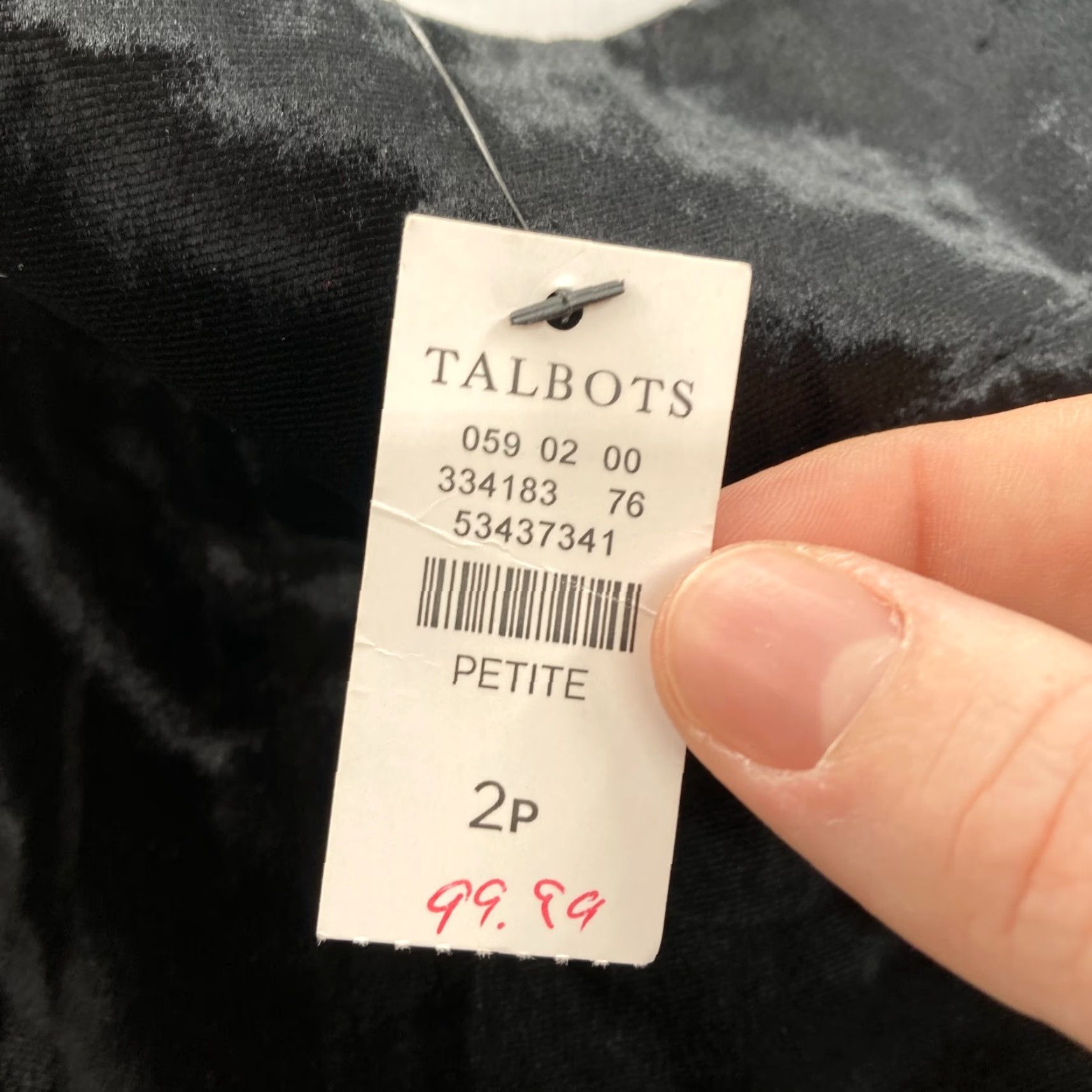 Talbots Talbots Velvet Velour Relaxed Pants Women 2P Petite Side Zip Mid Rise Casual Size 26" / US 2 / IT 38 - 4 Thumbnail