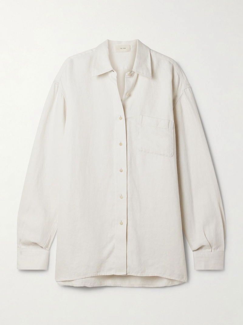 The Row The Row nesson linen- twill shirt Size M / US 6-8 / IT 42-44 - 4 Thumbnail