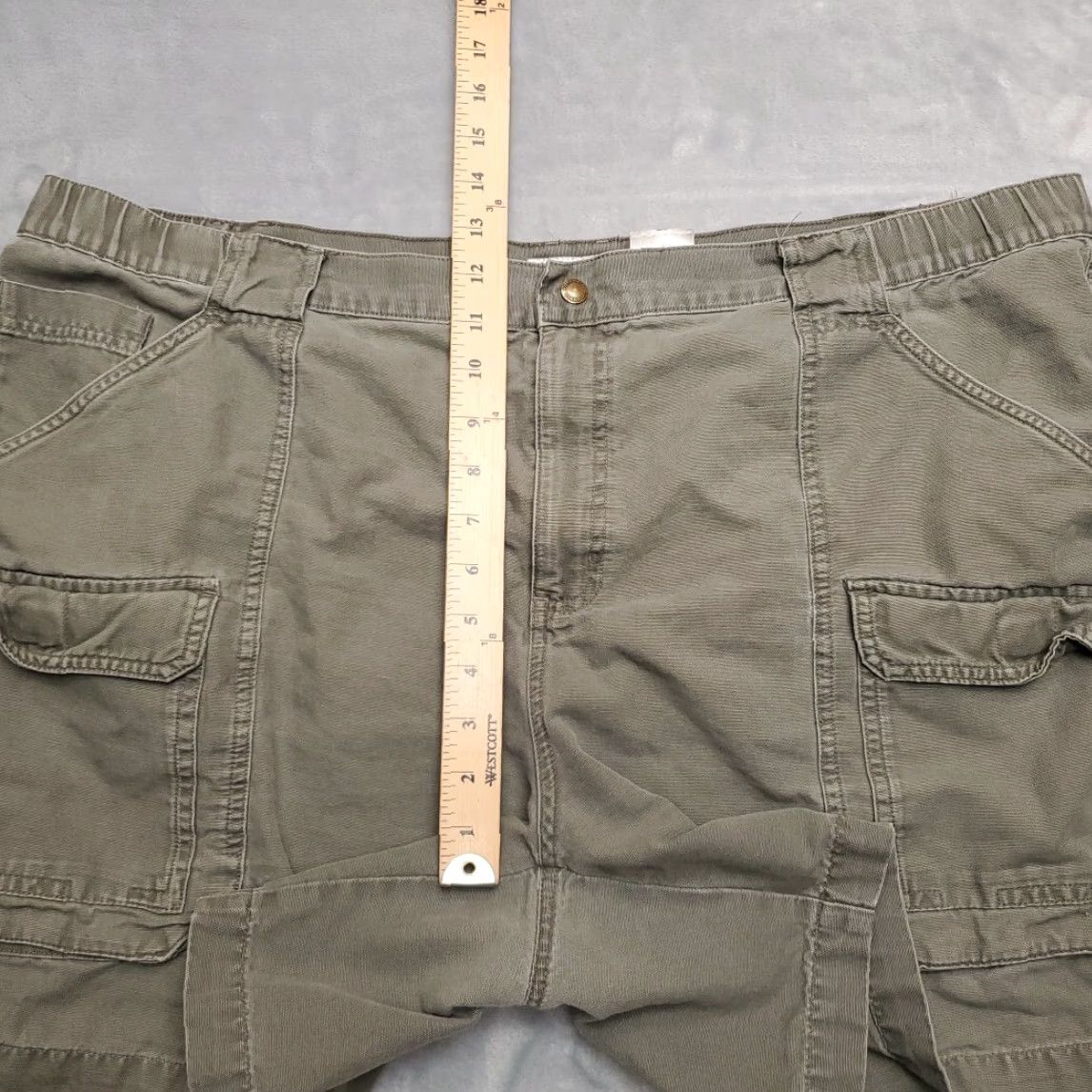 Vintage Columbia Shorts Mens XXL Green Canvas Cargo Outdoors Hike Fish Walk Casual Pants Regular Waist 42 Mens Size US 42 / EU 58 - 7 Thumbnail