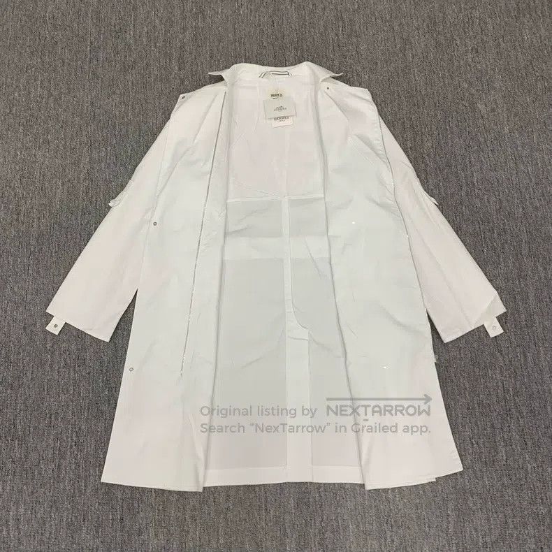 Hermes Hermes White Windbreaker Jacket Size XXS / US 00 / IT 34 - 6 Thumbnail