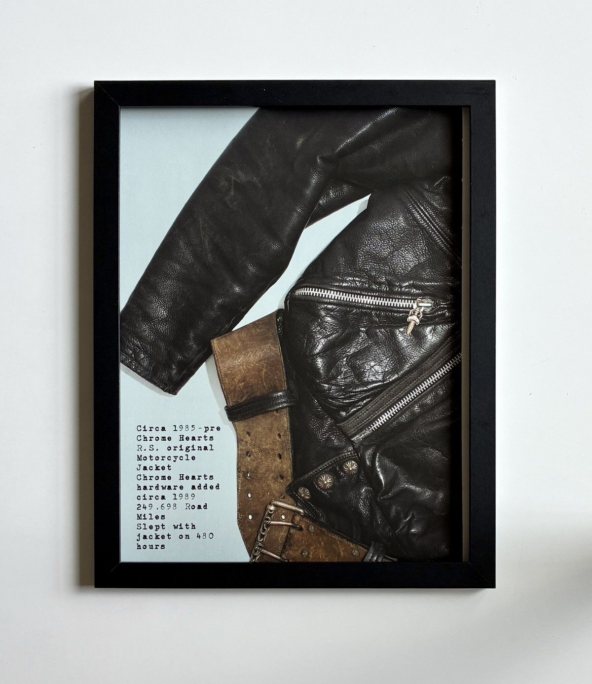 Chrome Hearts Chrome Hearts motorcycle jacket Framed poster 9x11 Size ONE SIZE - 1 Thumbnail
