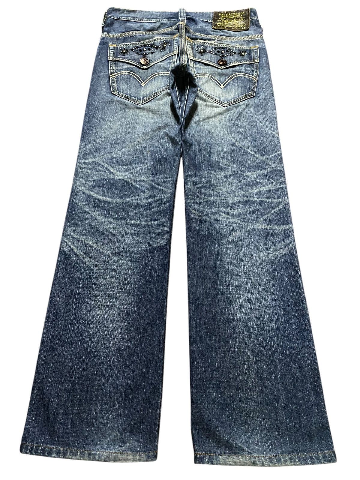 Levi's Vintage Clothing Vintage Levis 502 Faded Wash Distressed Loose Jeans Size US 31 - 2 Thumbnail