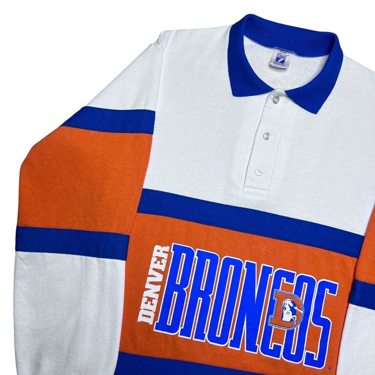 Logo 7 Vintage 1990s NFL Denver Broncos Logo 7 Rugby Sweatshirt Size US M / EU 48-50 / 2 - 16 Thumbnail