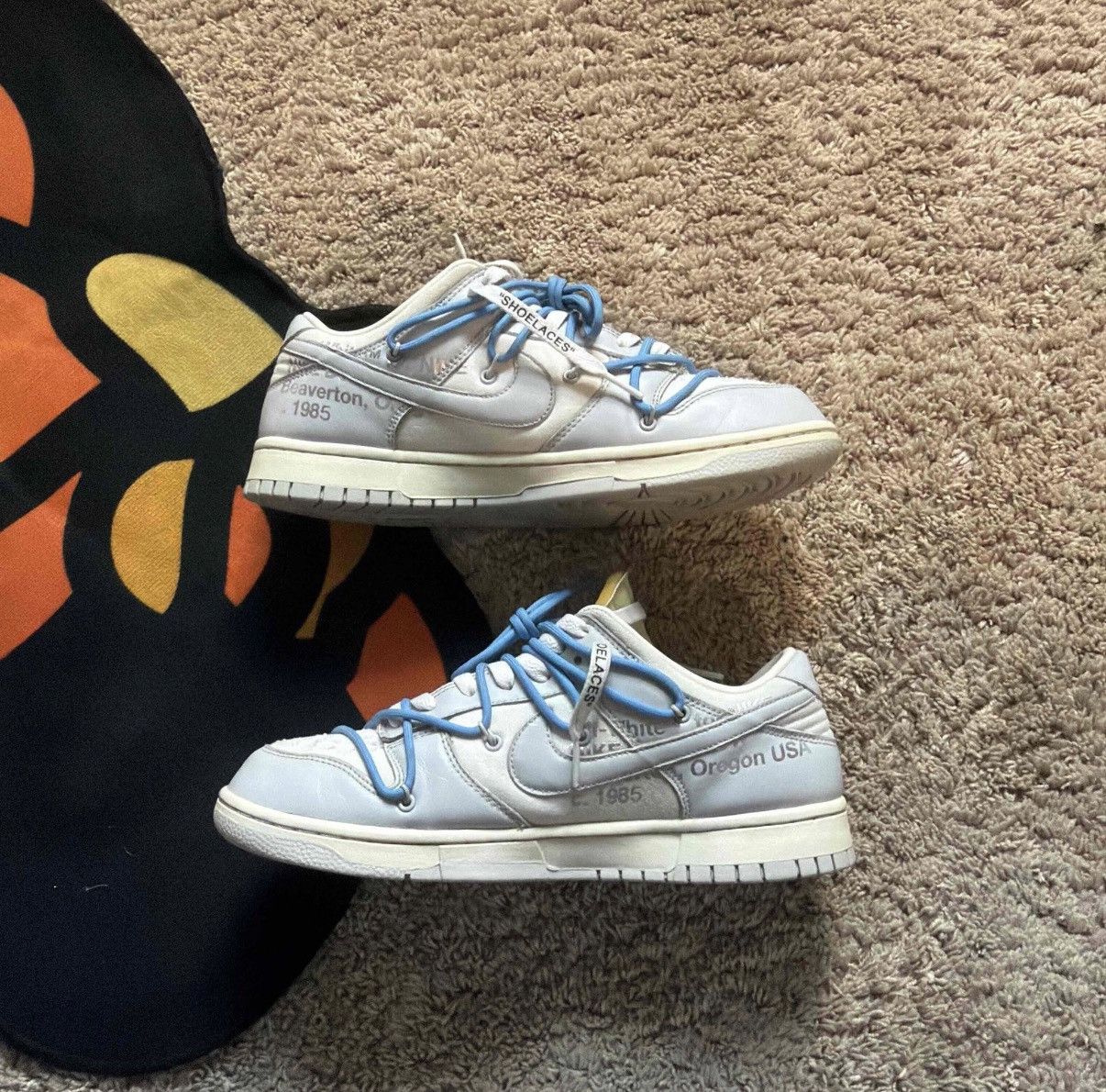 Nike × Off-White Off-White x Nike Dunk Low “The 50” – Size 10 – With Zip Tie Size US 10 / EU 43 - 2 Thumbnail