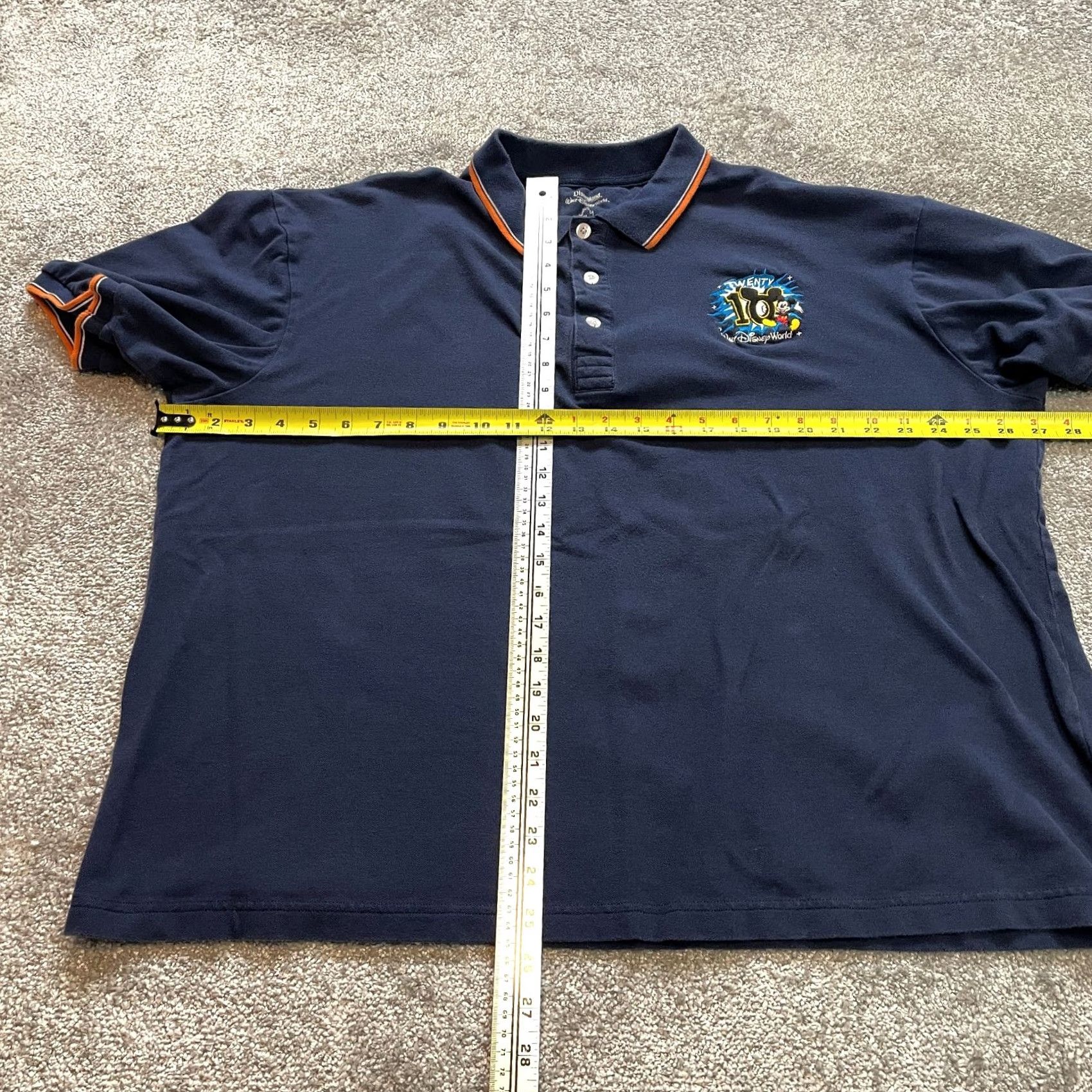 Disney VINTAGE Walt Disney World Disney Resort Polo Shirt Mens XL Blue Collared Stretch Size US XL / EU 56 / 4 - 5 Thumbnail