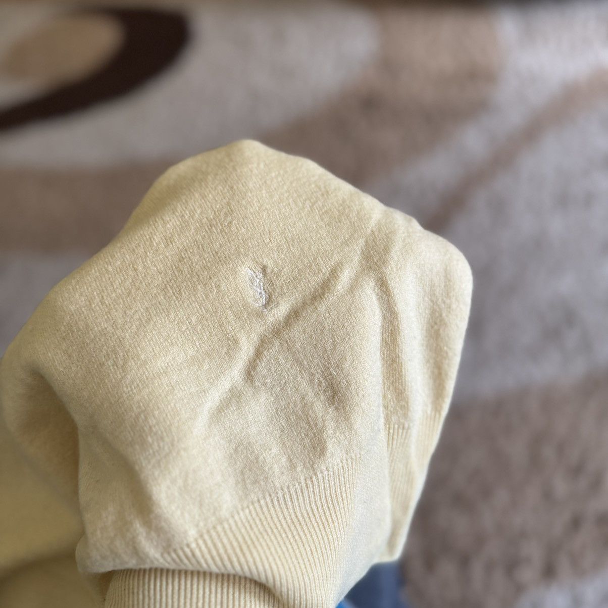 Yves Saint Laurent Vintage Yves Saint Laurent YSL Yellow Wool Sweater Size S / US 4 / IT 40 - 7 Thumbnail