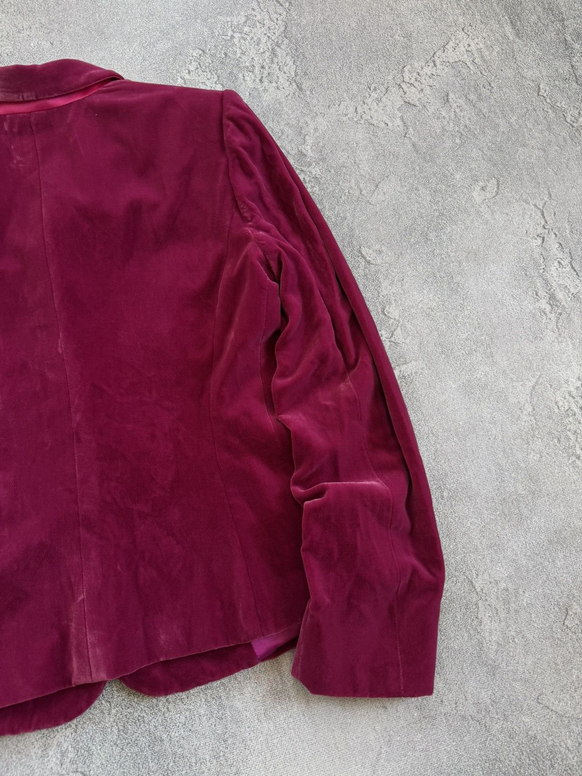 Armani Collezioni Armani Collezioni IT44 pink velour velvet blazer jacket Size M / US 6-8 / IT 42-44 - 12 Thumbnail