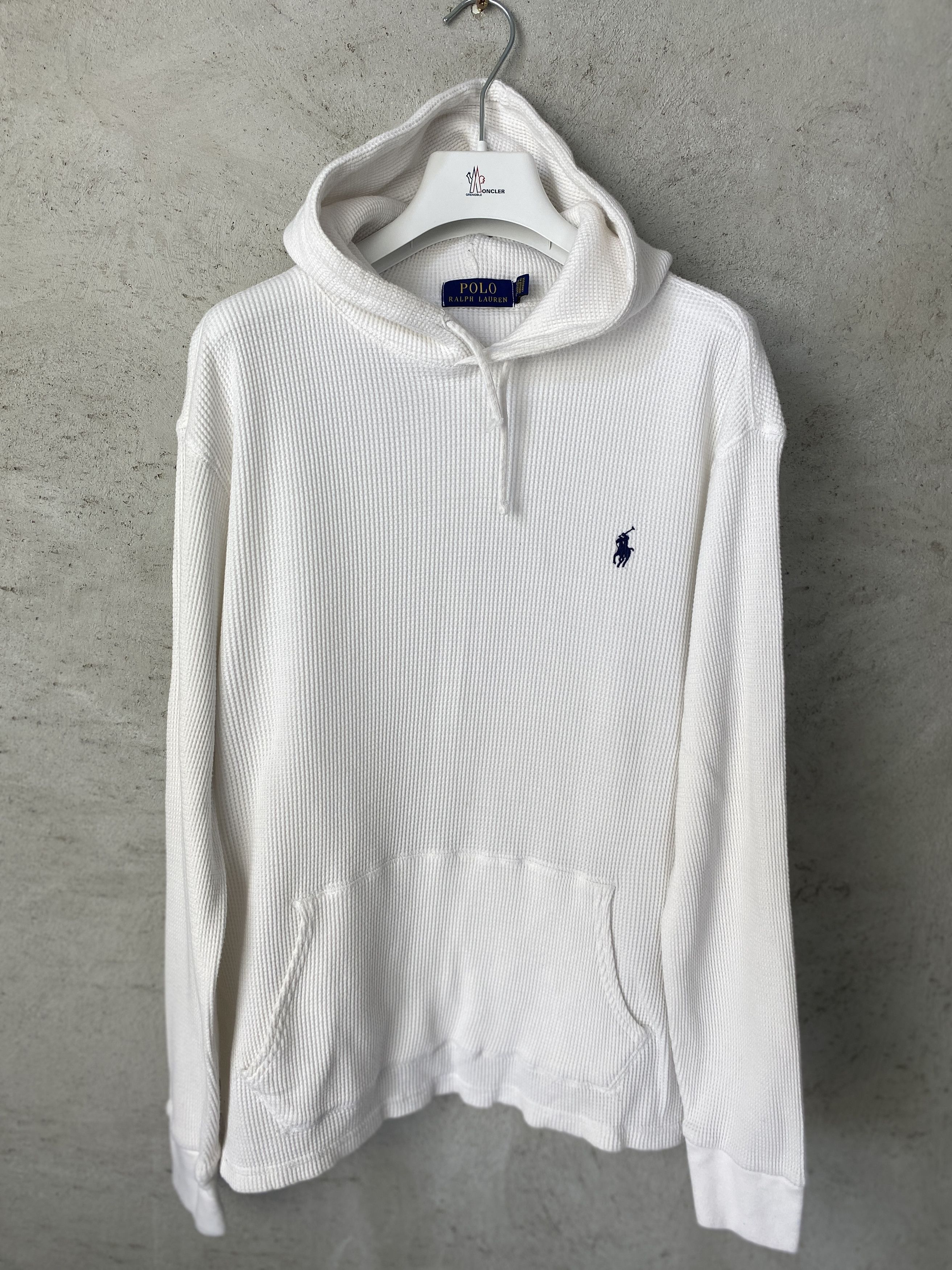 Polo Ralph Lauren Polo Ralph Lauren white waffle hoodie oldmoney casual Size US L / EU 52-54 / 3 - 1 Thumbnail
