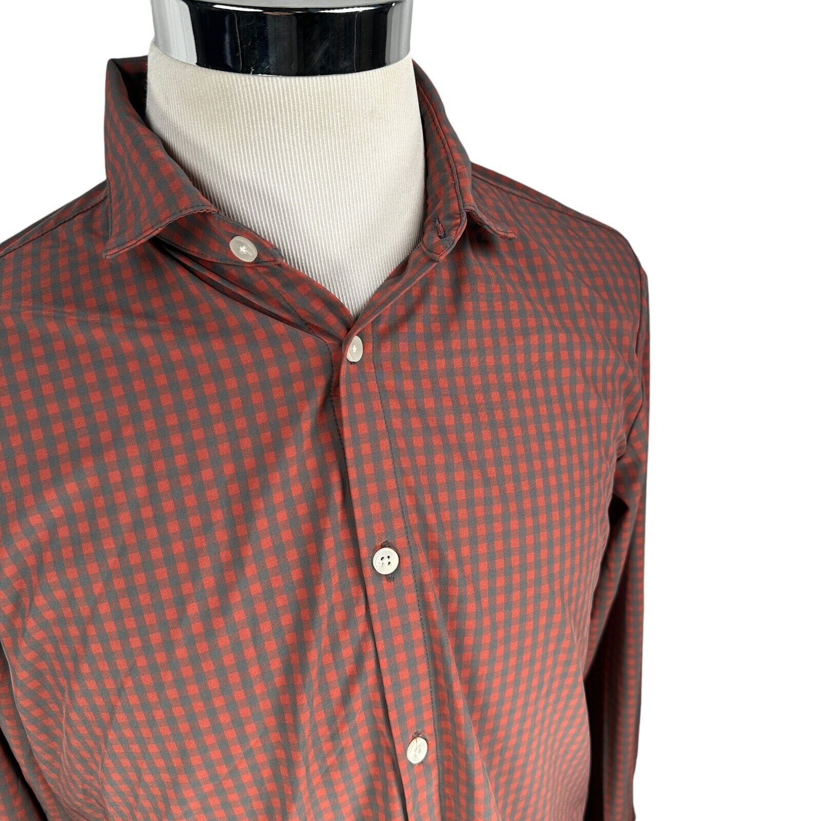 Mizzen+Main Mizzen + Main Shirt Mens Large Red Black Buffalo Button Up Size US L / EU 52-54 / 3 - 2 Thumbnail