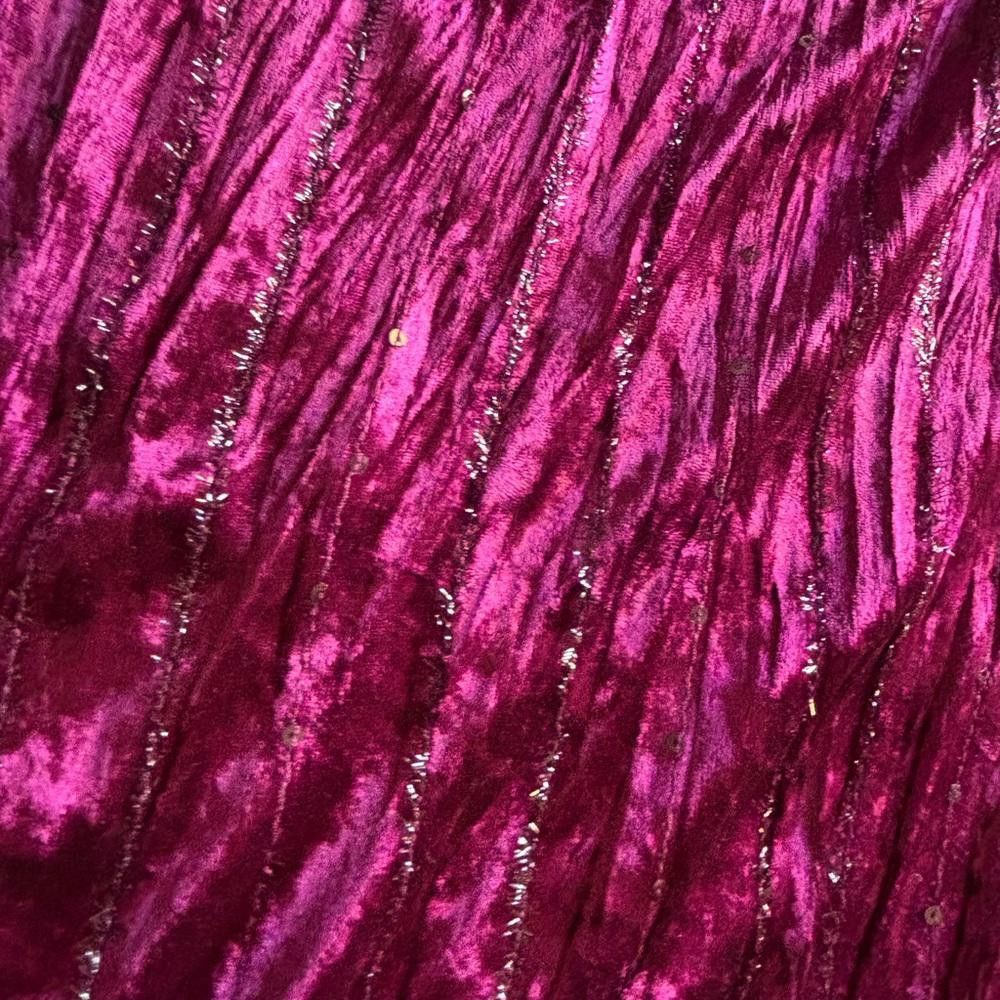 Designer Y2K Daniel Laurent sequins pink Skirt Size 36" / US 14 / IT 50 - 2 Thumbnail