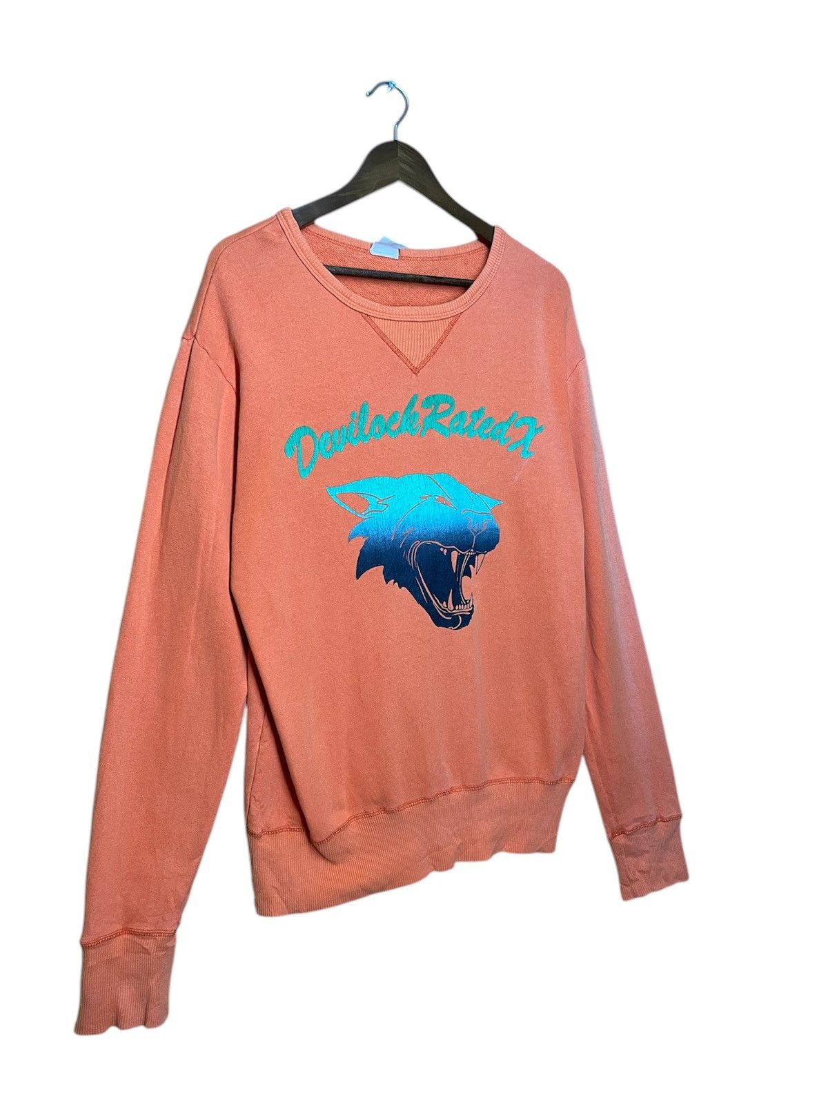 Japanese Brand Devilocl crewneck sweatshirt big logo print Size US L / EU 52-54 / 3 - 3 Thumbnail
