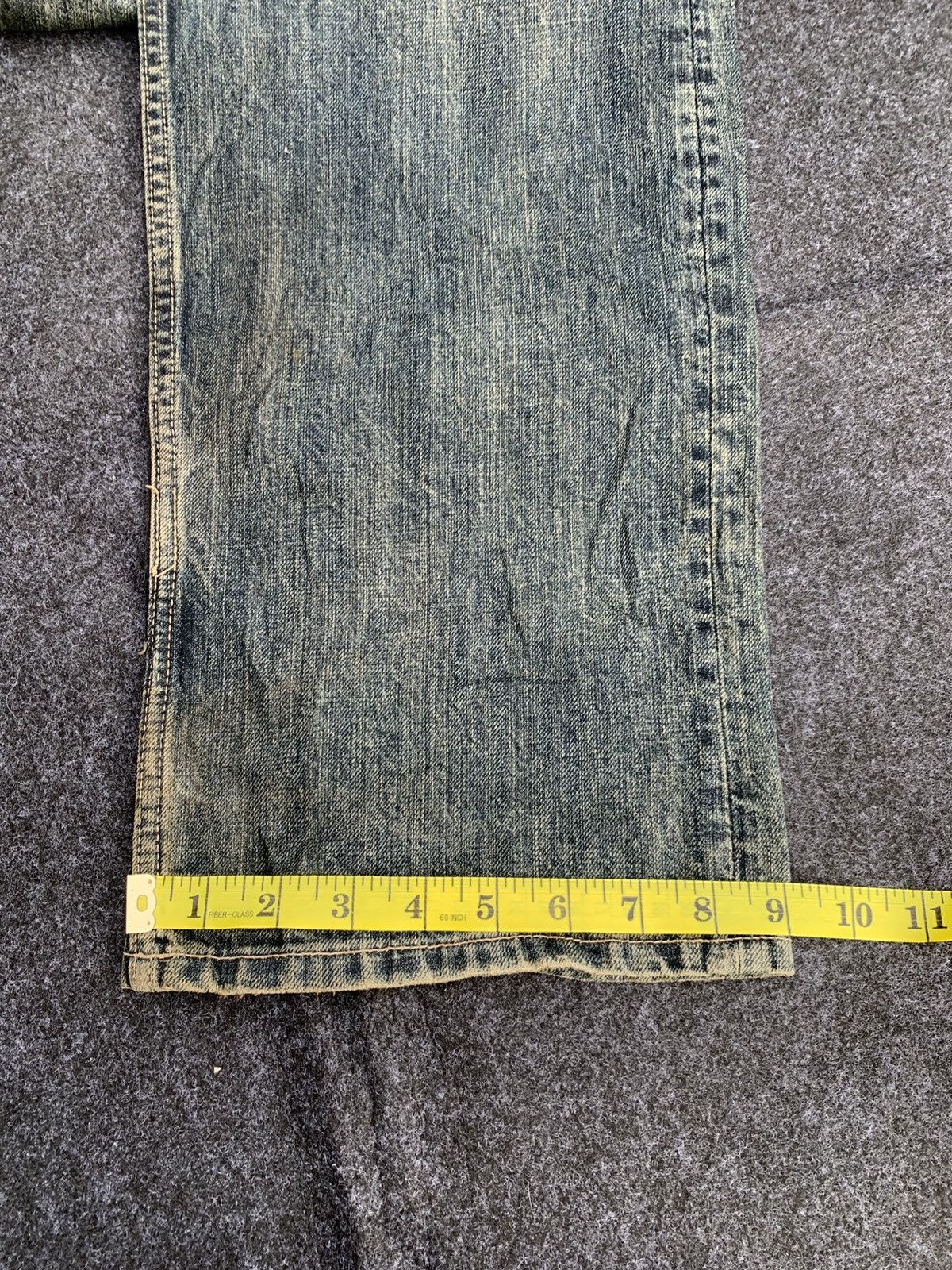Japanese Brand Japanese Streetwear Double Waist Multi-Belt Loop Denim Jeans Size US 35 - 11 Thumbnail