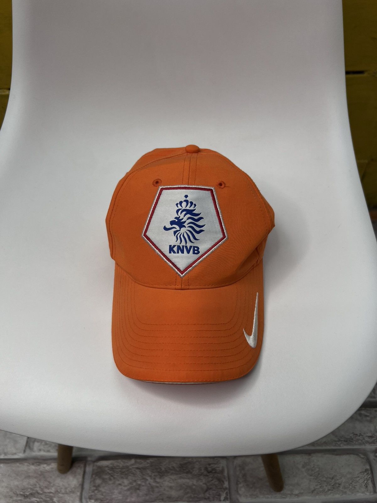 Nike × Vintage Vintage Netherlands Holland Nike Soccer cap orange Size ONE SIZE - 2 Thumbnail